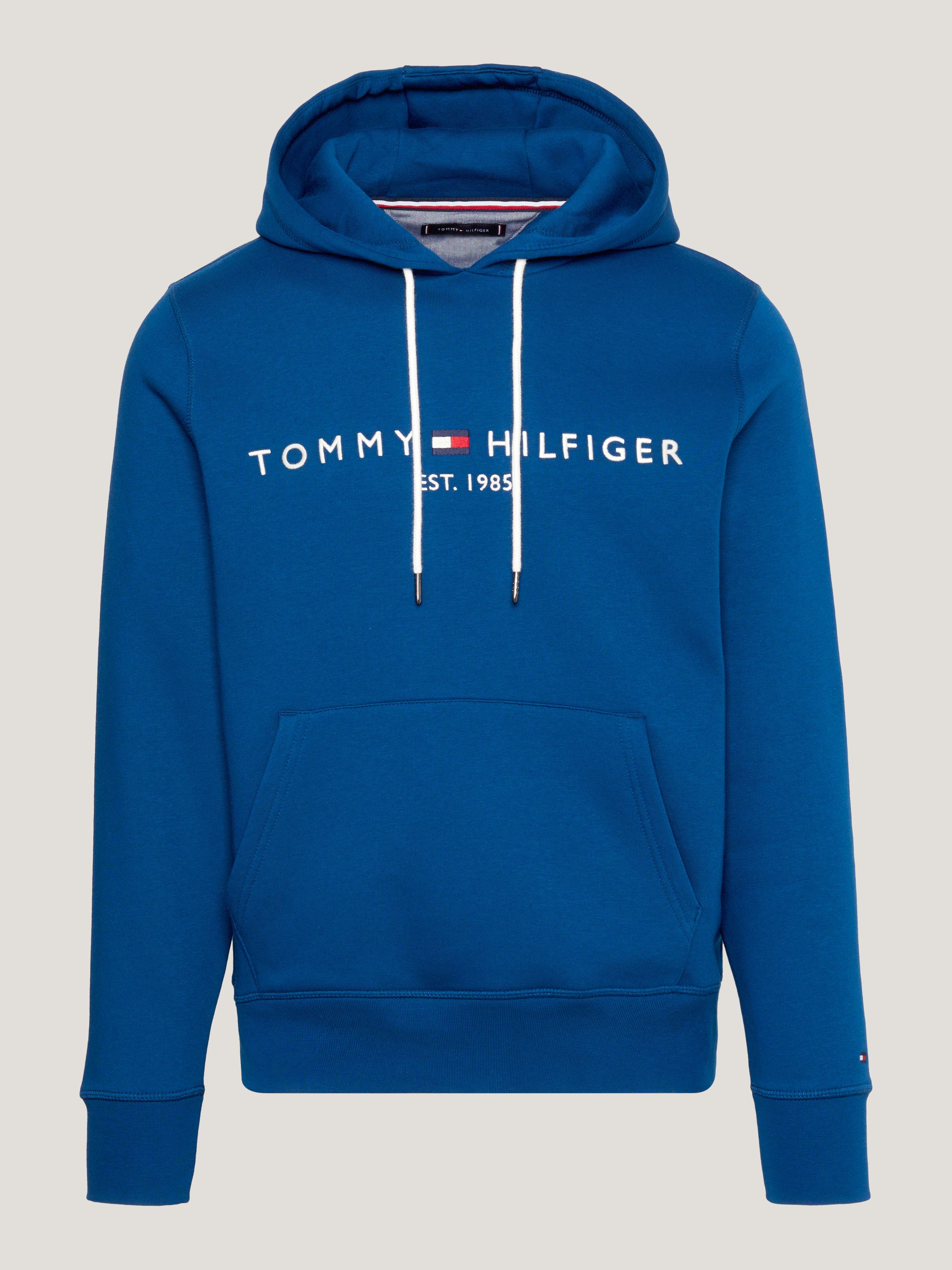 Contrast Drawstring Logo Embroidery Hoody | Tommy Hilfiger