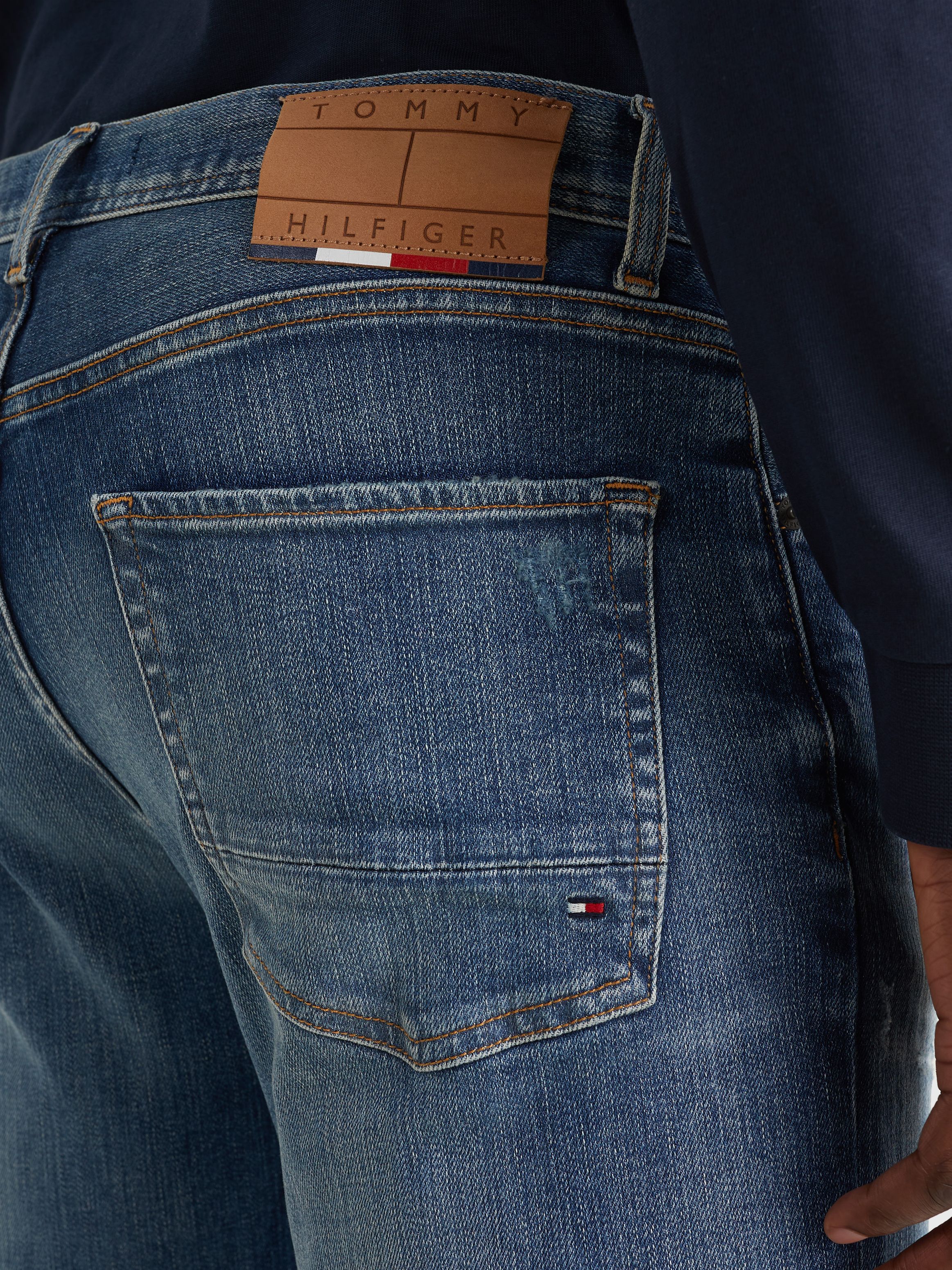 Denton Straight TH Flex Four-Years Worn Jeans | Tommy Hilfiger®