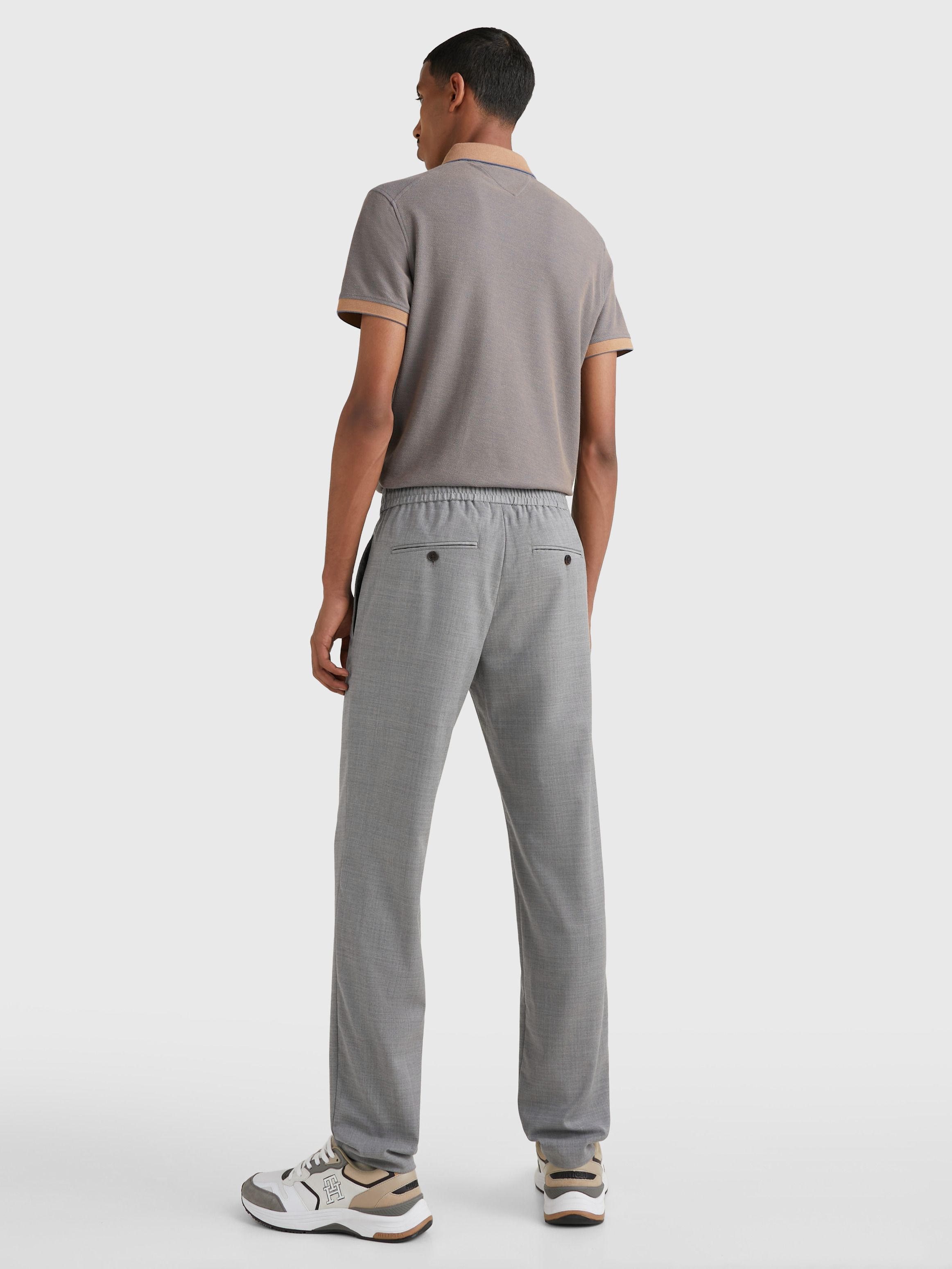 Elasticated Waist Tapered Trousers | Tommy Hilfiger® UAE