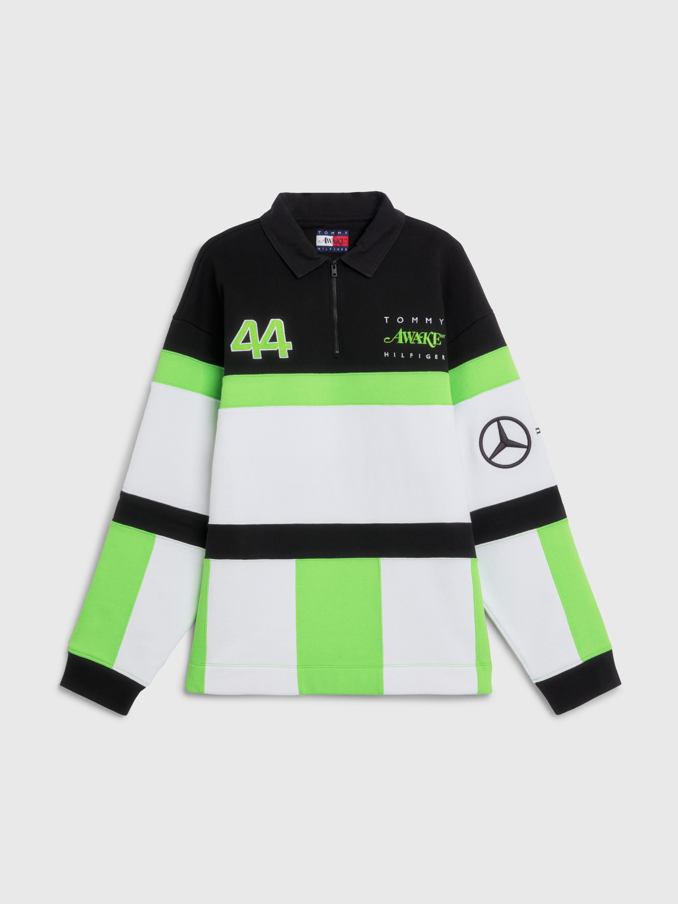 Tommy x Mercedes-AMG F1 x Awake NY All-Over Flag Rugby Shirt | Tommy ...
