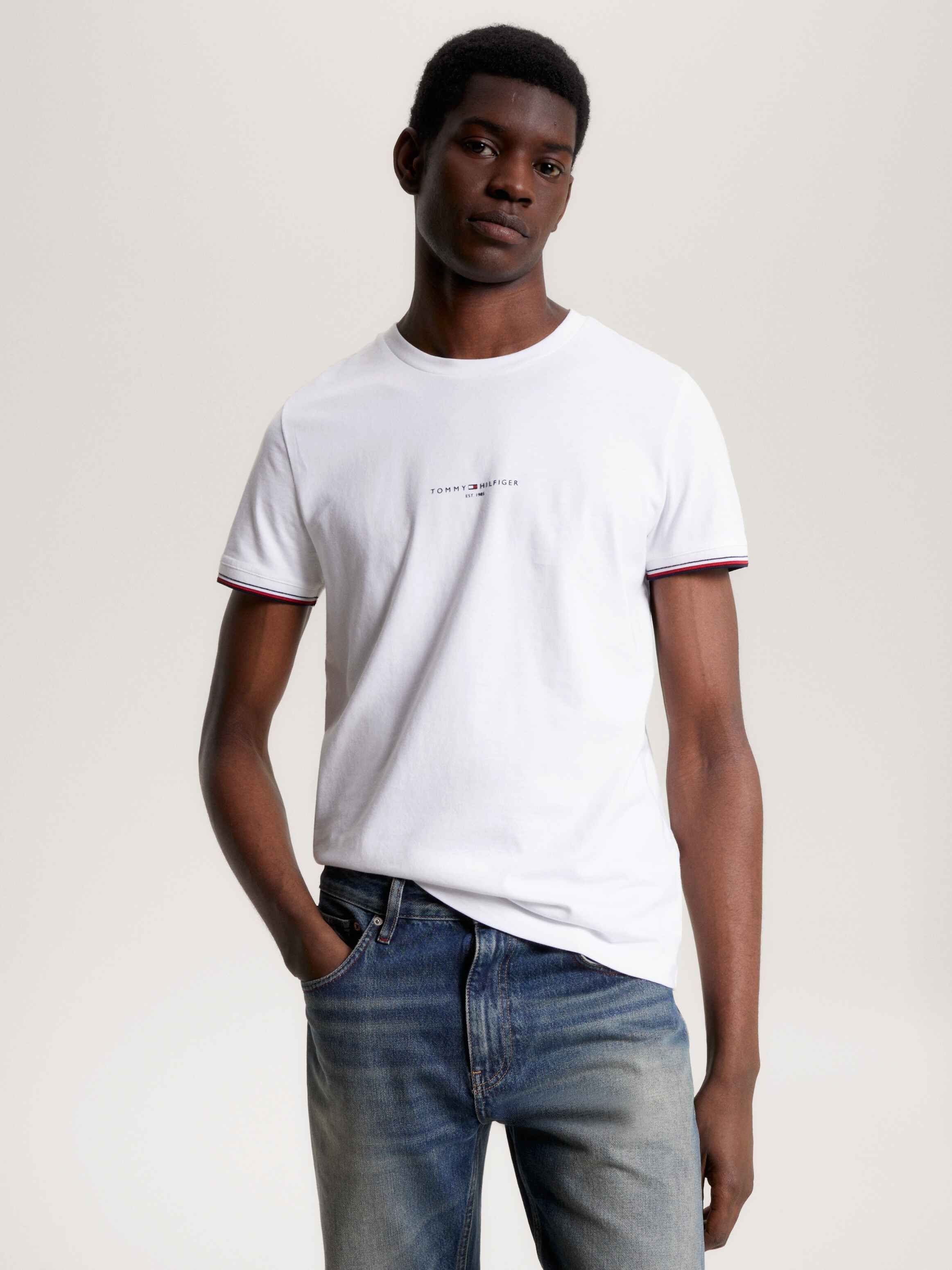 Tipped Slim Fit T-Shirt | Tommy Hilfiger