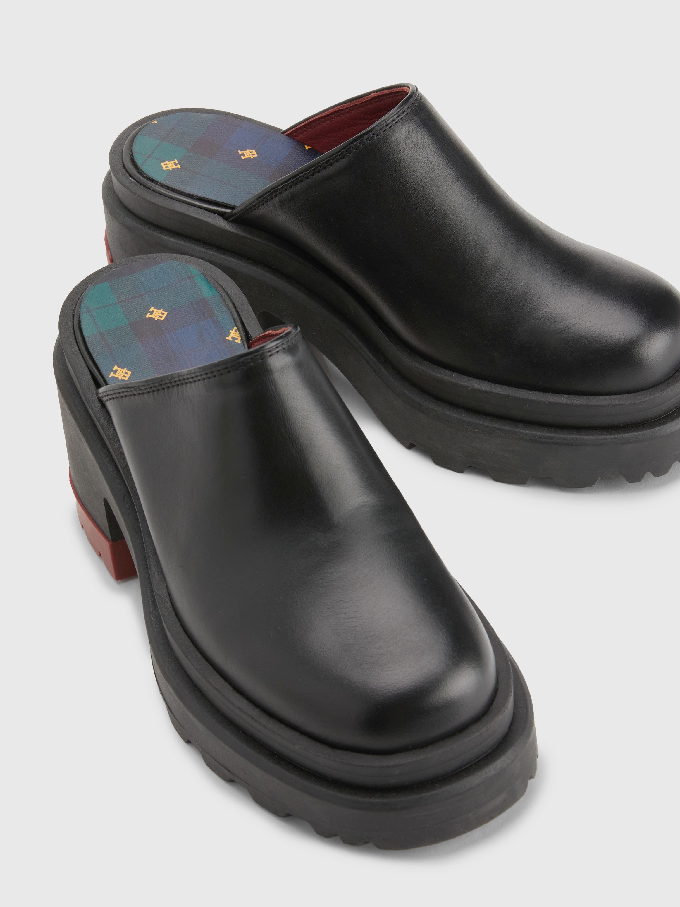 Chunky Sole Leather Clogs | Tommy Hilfiger