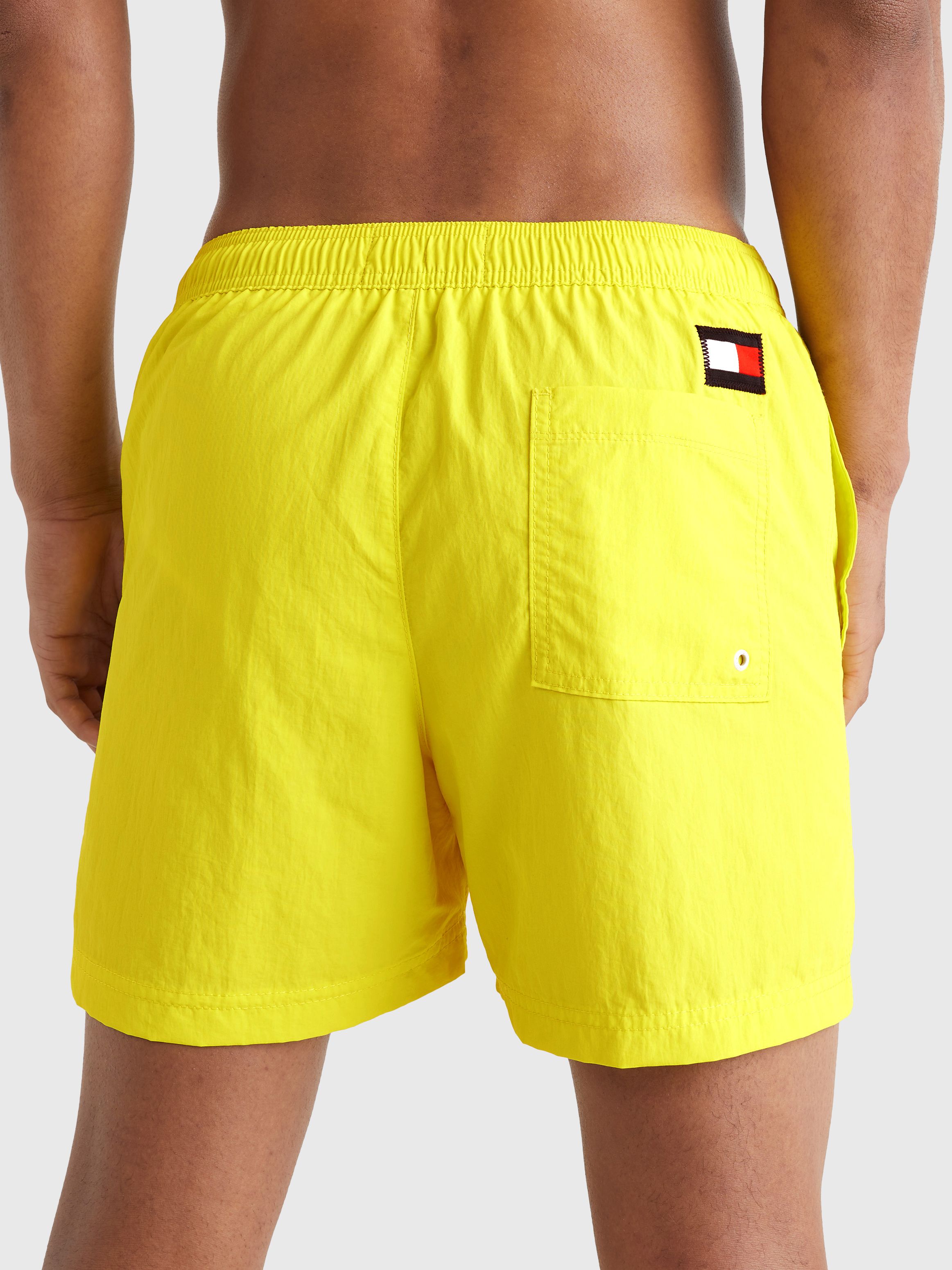Flag Drawstring Mid Length Slim Fit Swim Shorts Tommy Hilfiger