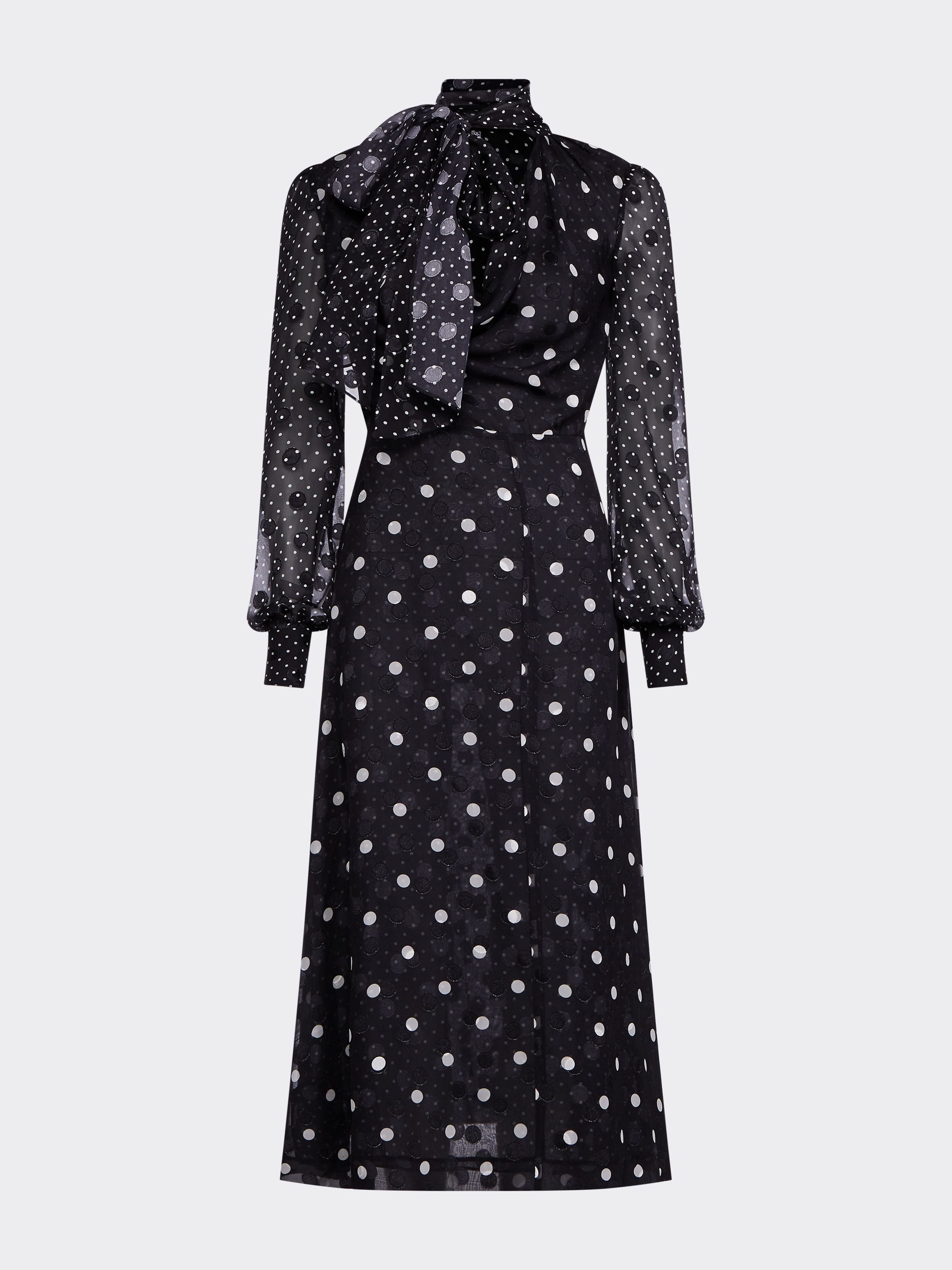 tommy hilfiger black and white polka dot dress