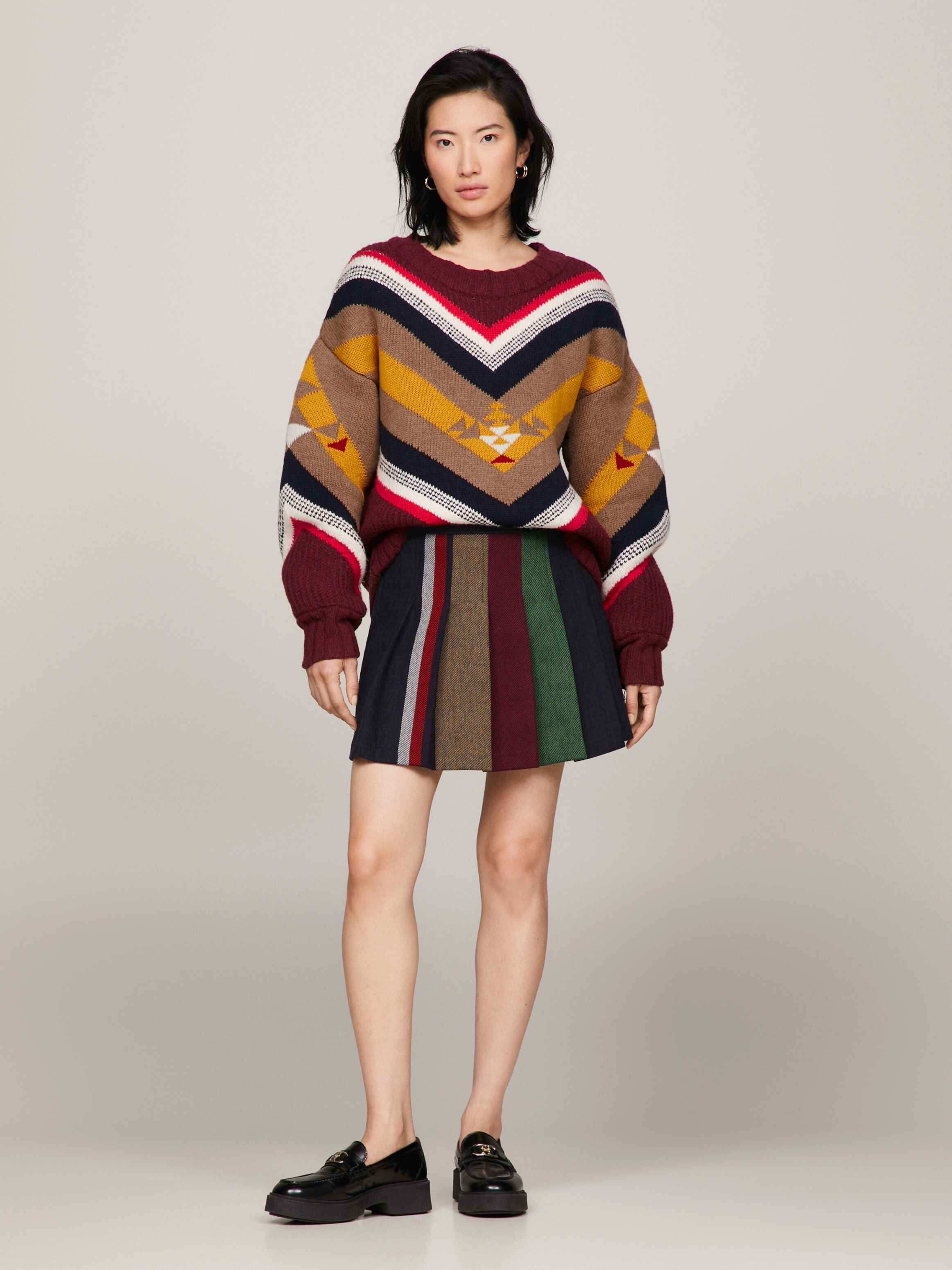 New York Stripe Wrap Mini Skirt | Tommy Hilfiger