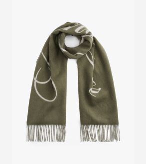Edgy Pure Wool Logo Scarf | Tommy Hilfiger