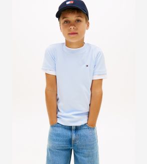 Essential Flag Embroidery T-Shirt - Blue | Tommy Hilfiger