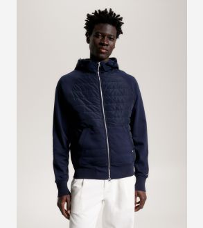 Quilted Hooded Zip-Through Jacket