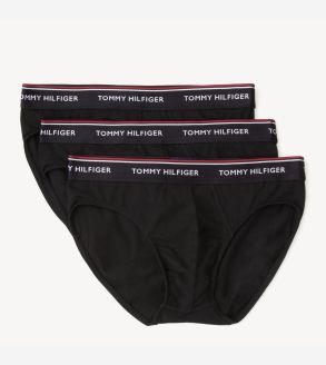 Men s 3 Pack Cotton Briefs in White Tommy Hilfiger UAE