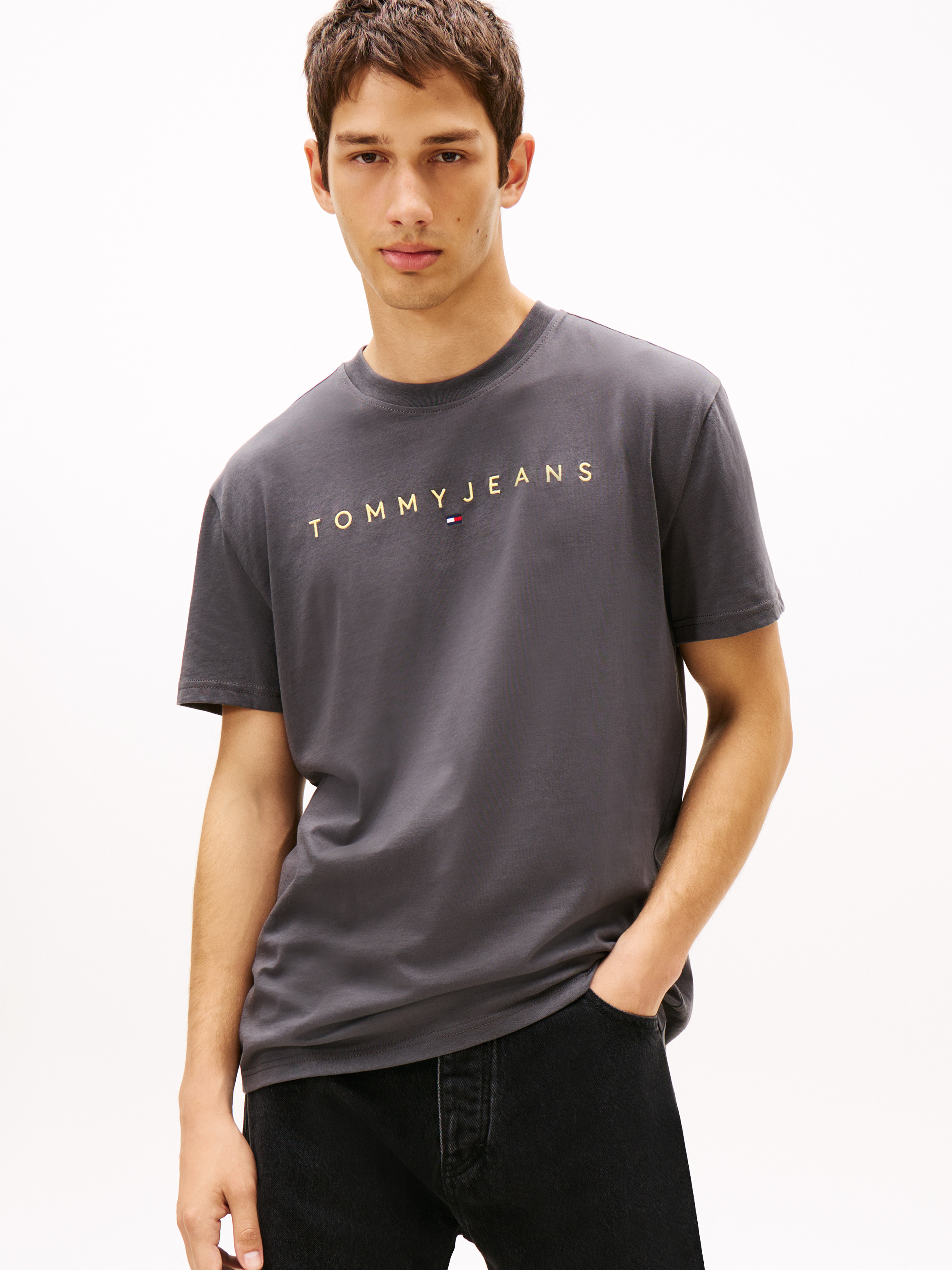Linear Logo Embroidery T-Shirt