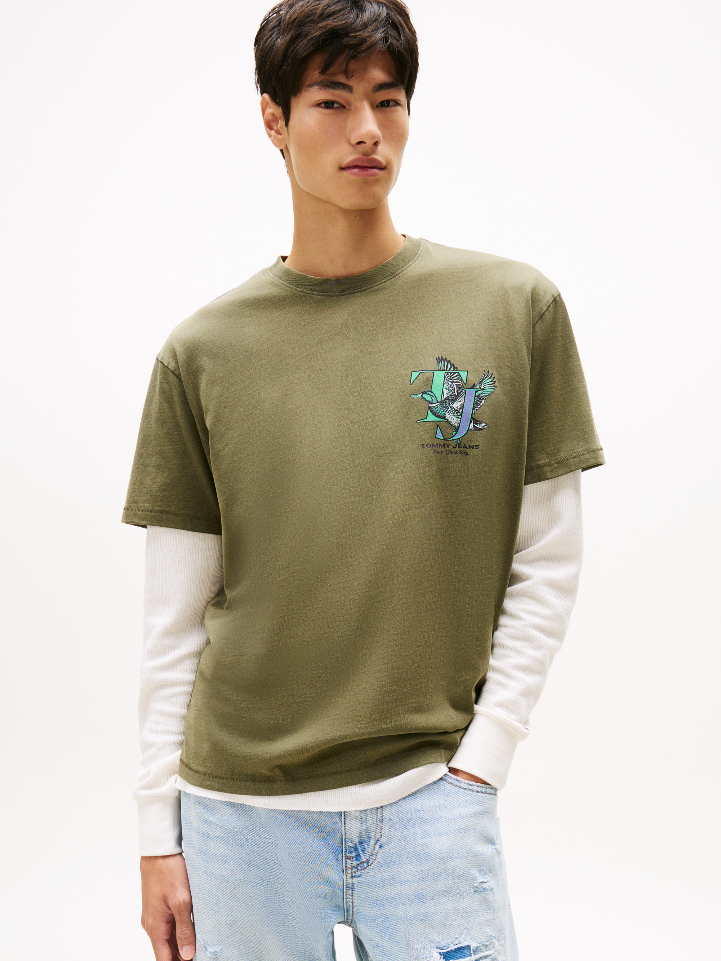 Back Graphic Relaxed Crew Neck T-Shirt