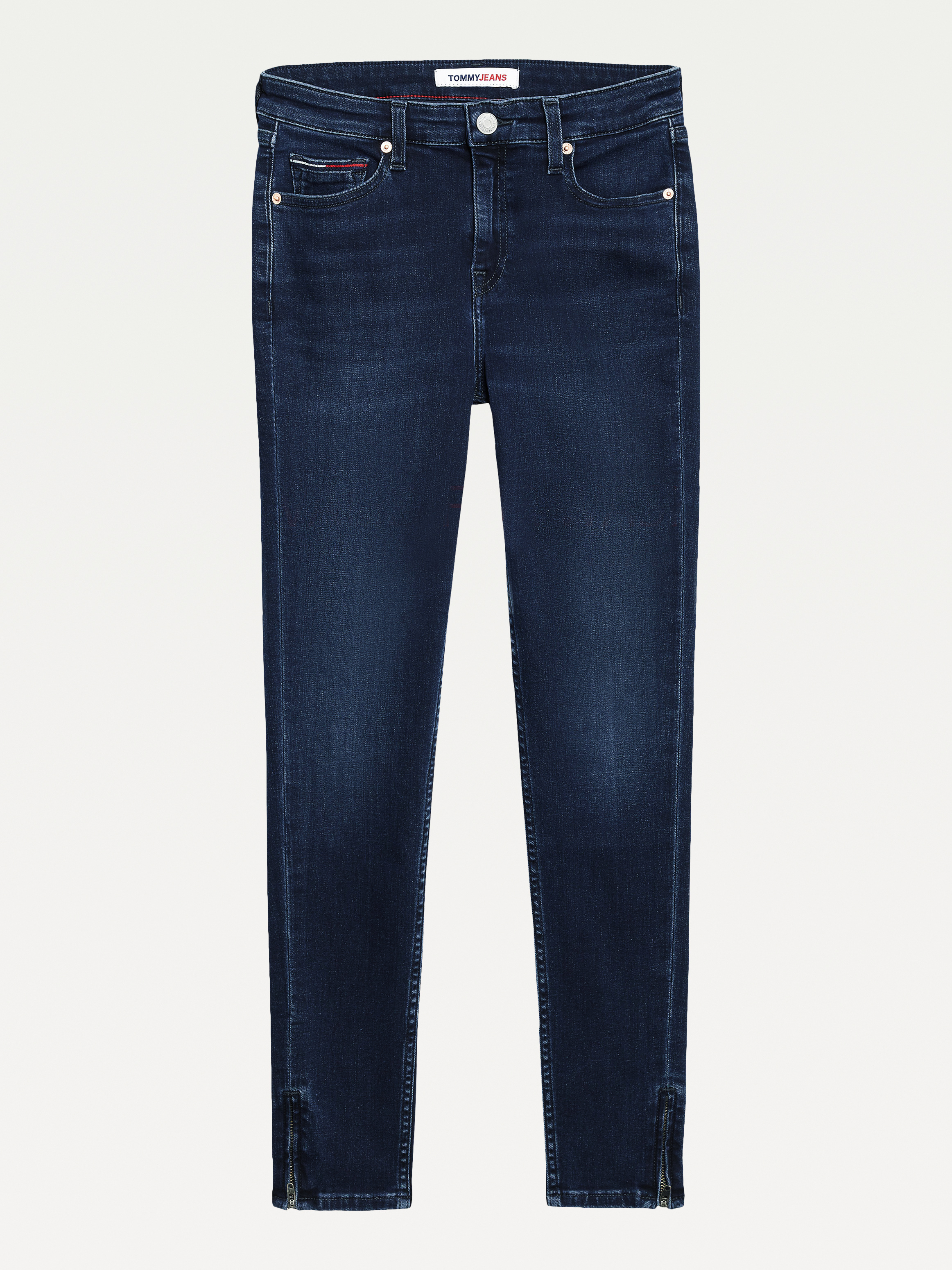 Nora Mid Rise Skinny Ankle Zip Jeans 
