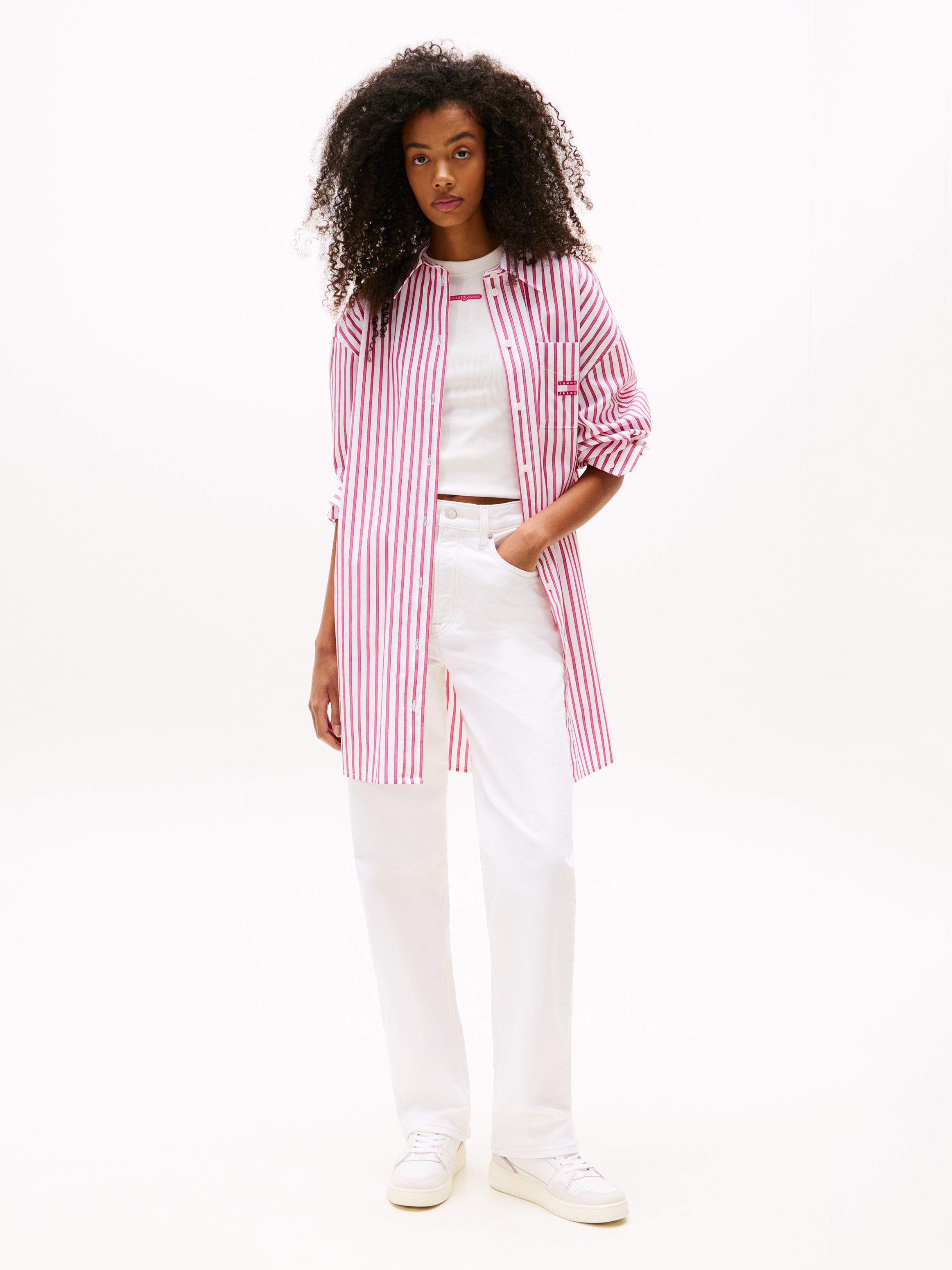 Oversized Mini Shirt Dress