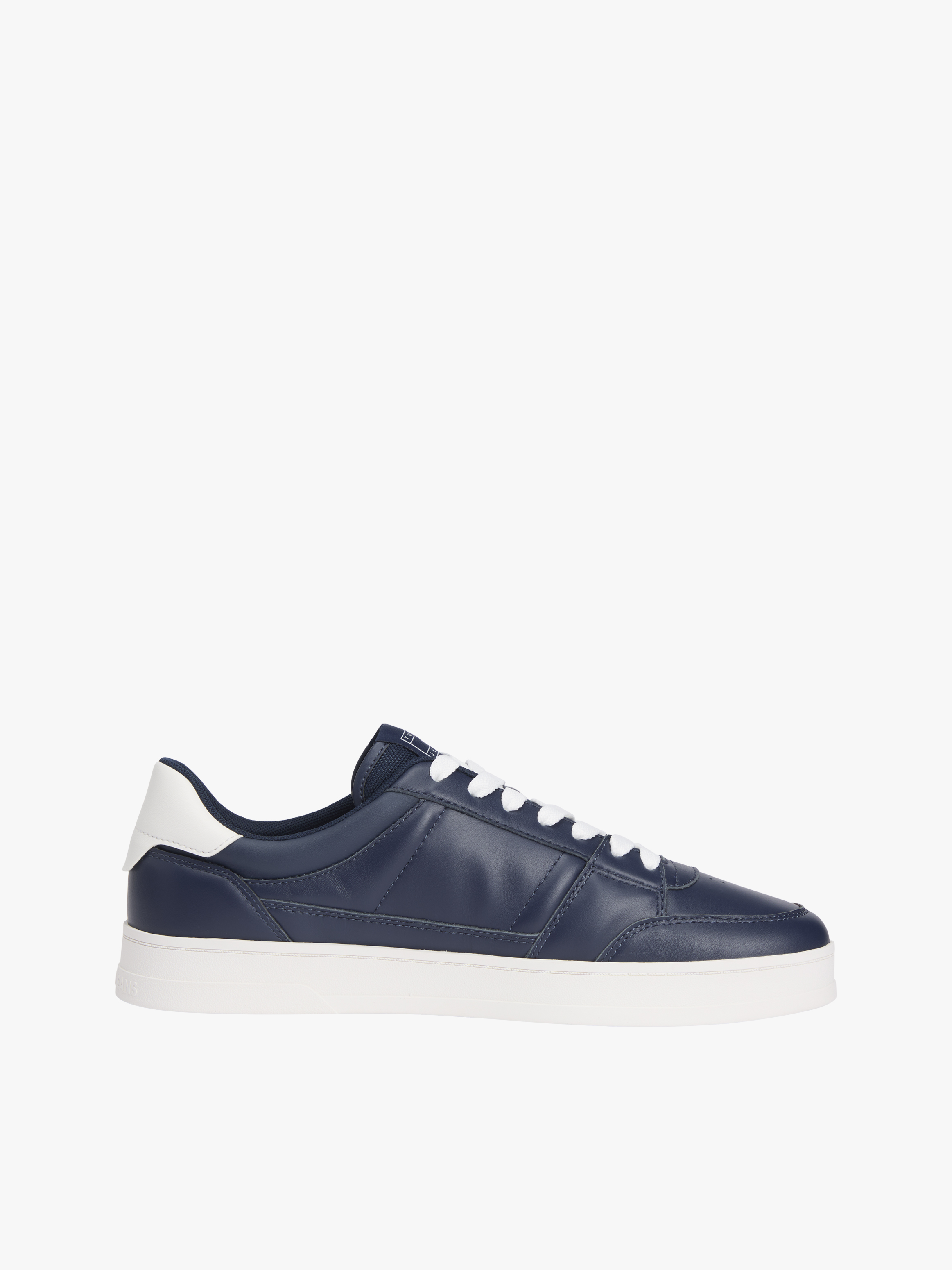 The Greenwich Leather Trainers — Navy