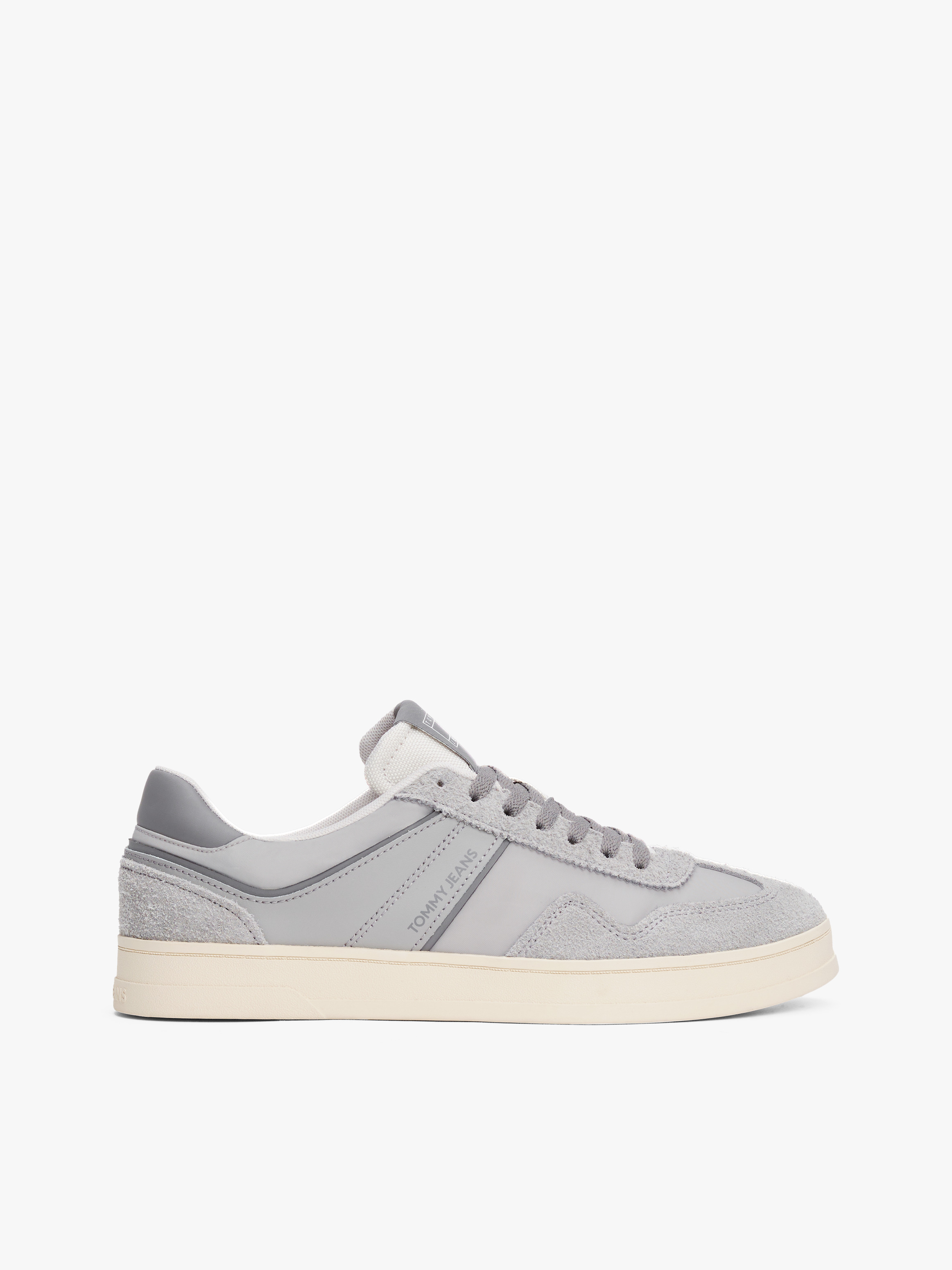 The Greenwich Leather Mixed Texture Trainers