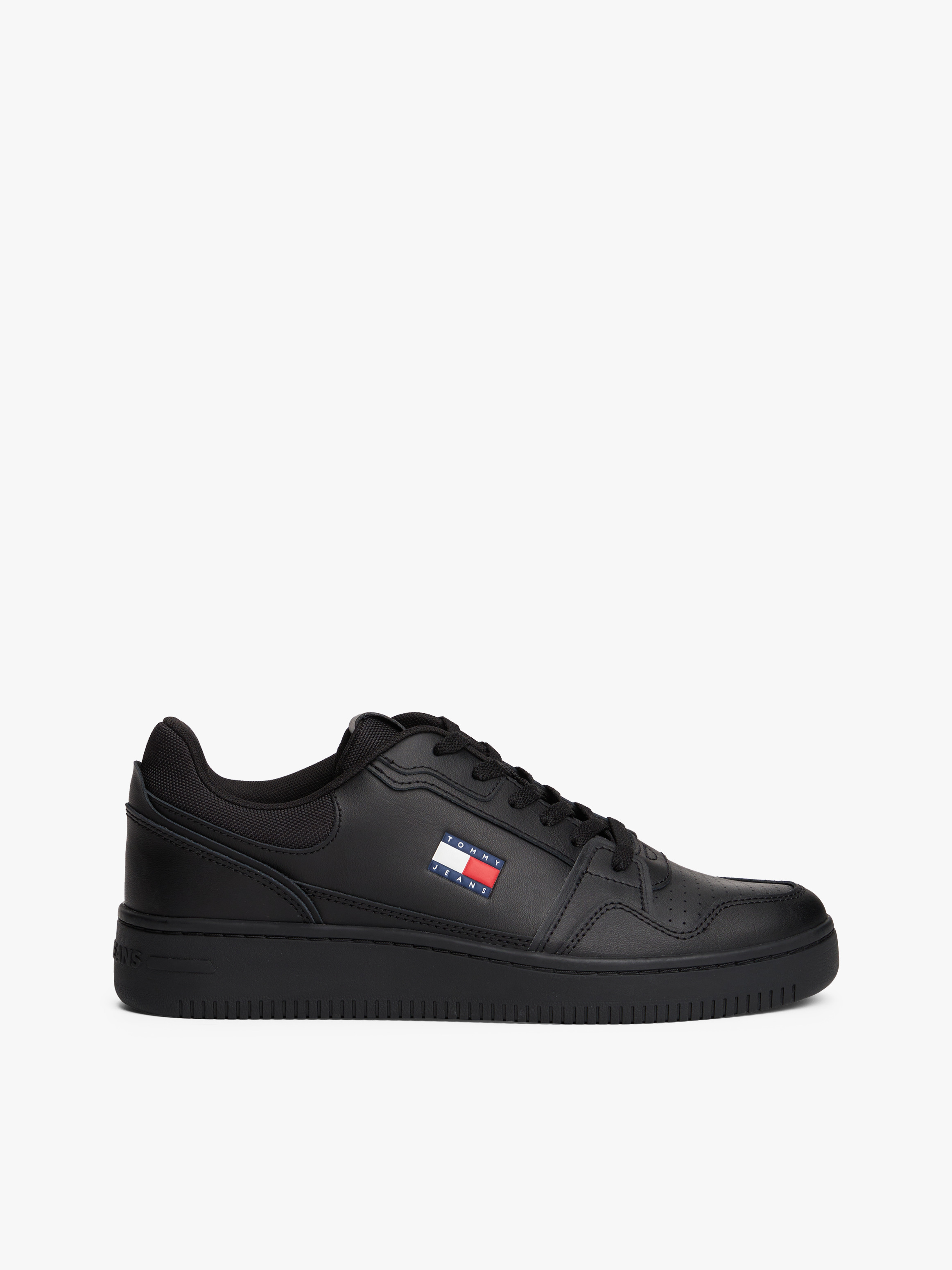 Fine Cleat Retro Basketball Trainers with Leather