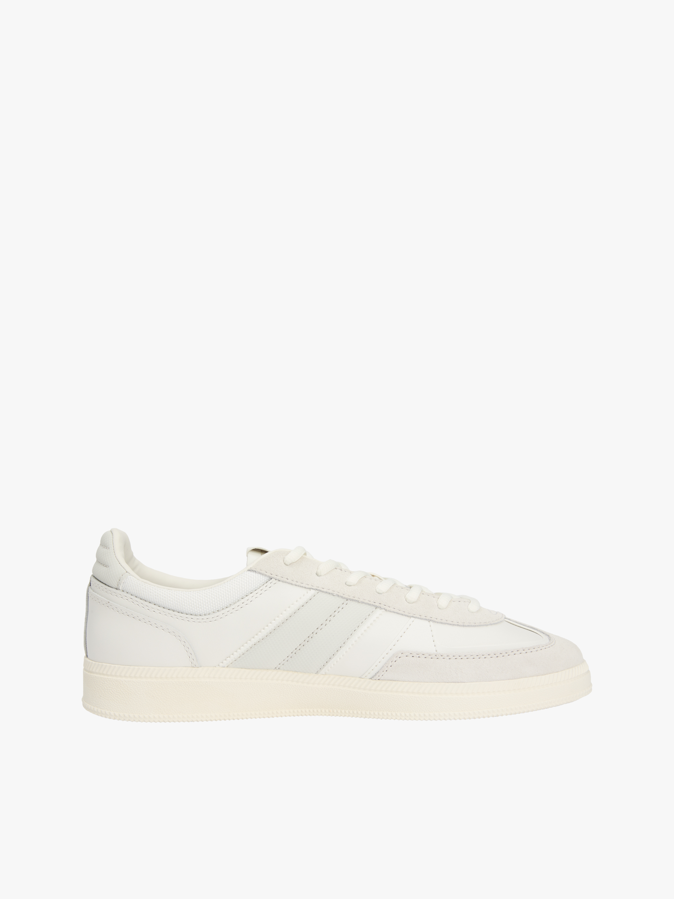 The Greenwich Tonal Logo Suede Trainers — White
