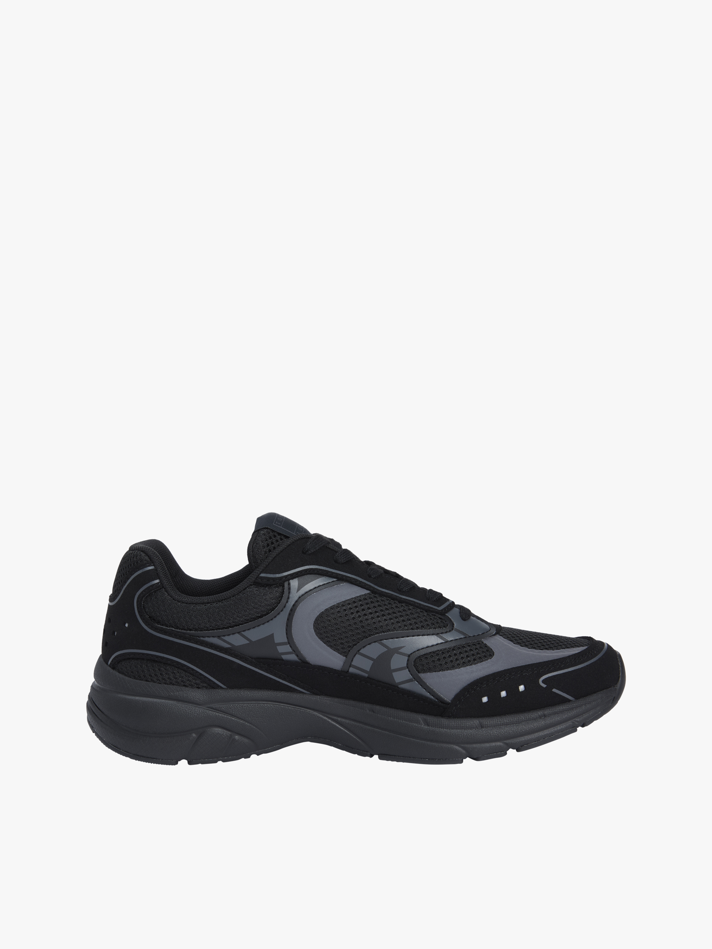 Archive Mixed Texture Trainers — Black