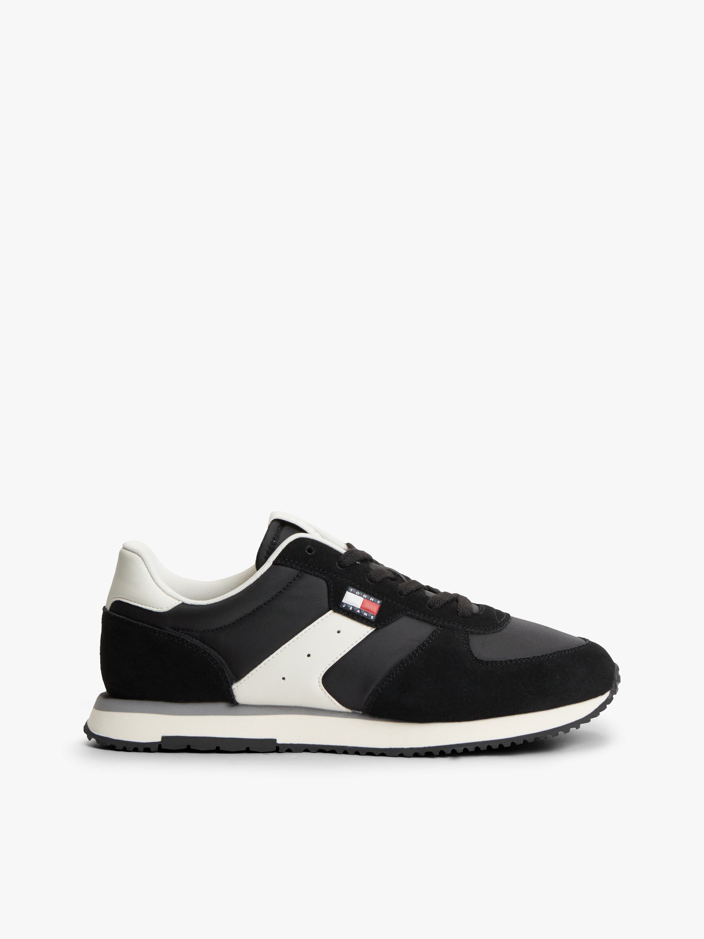 Suede Mixed Texture Trainers