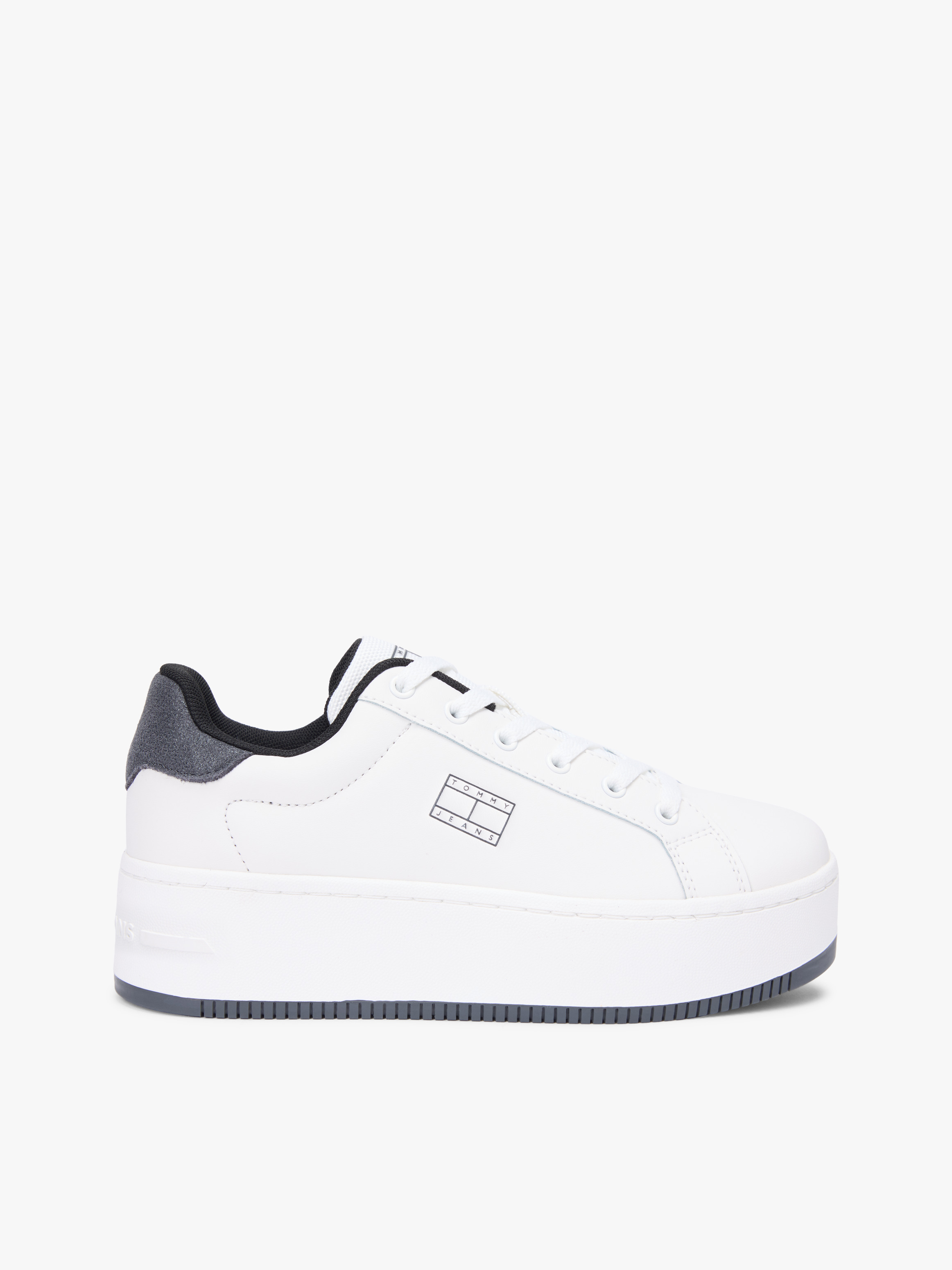 Essential Logo Platform Trainers with Leather