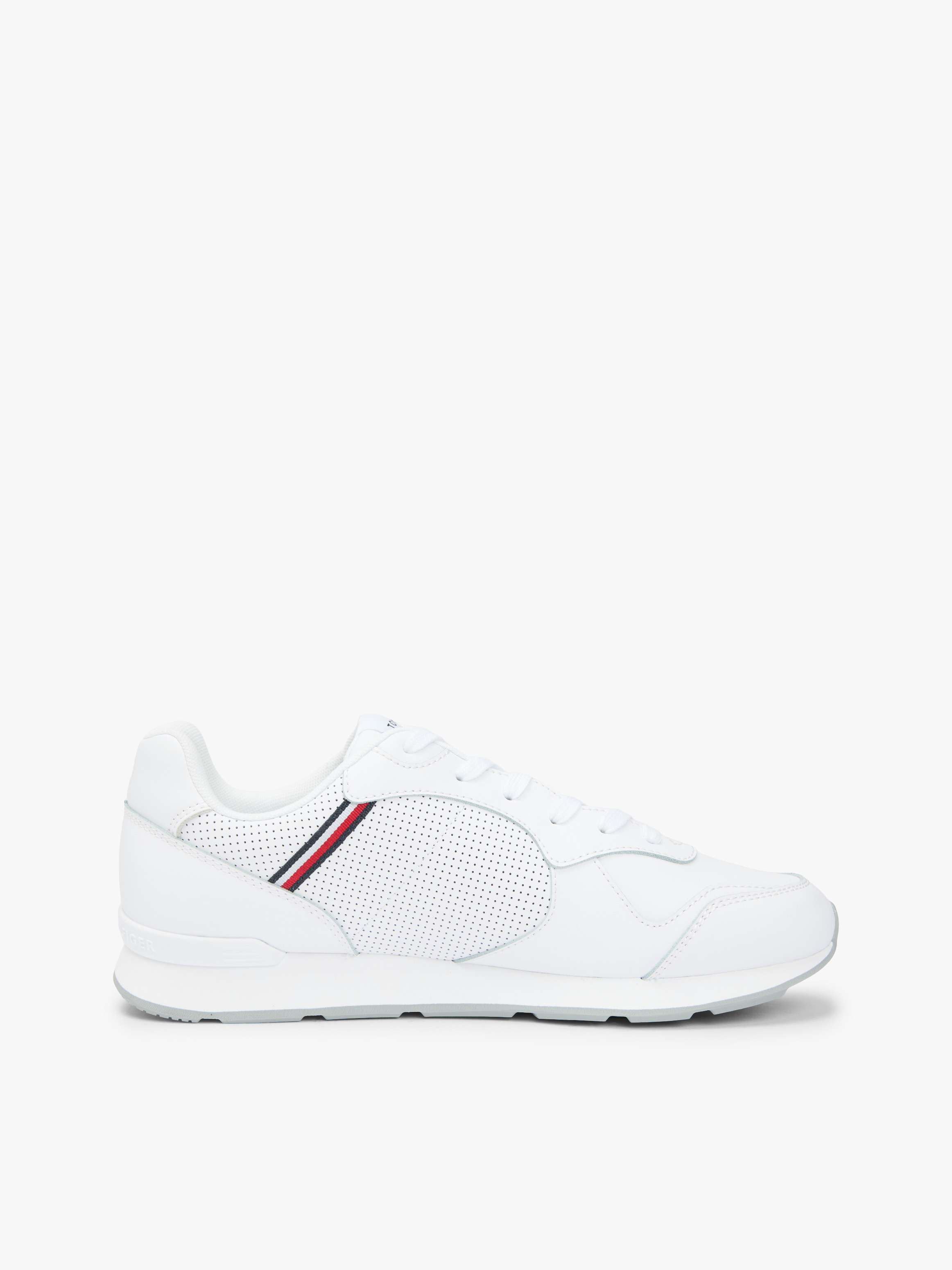 Signature Tape Trainers with Leather