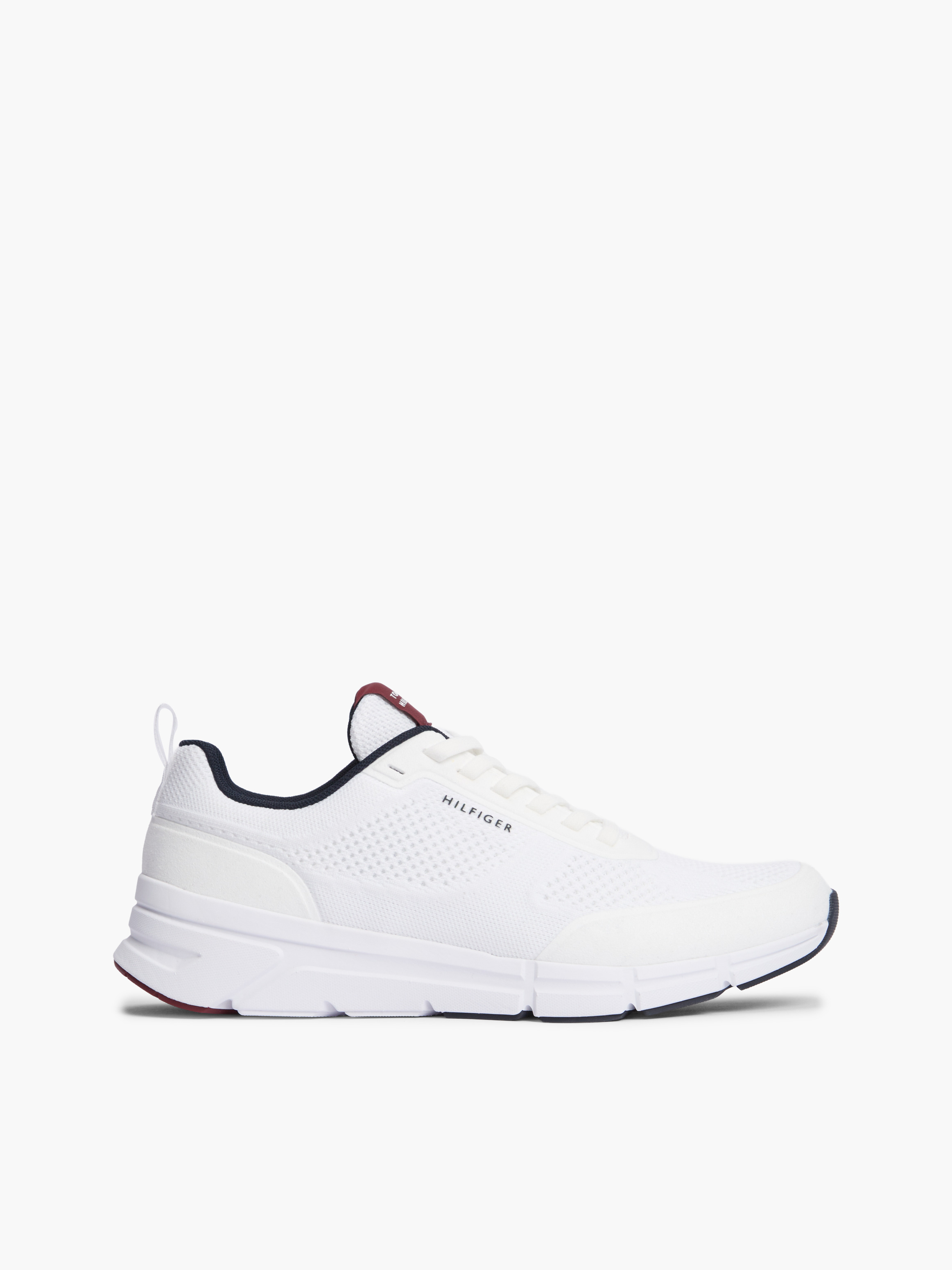 Logo Knit Trainers — White