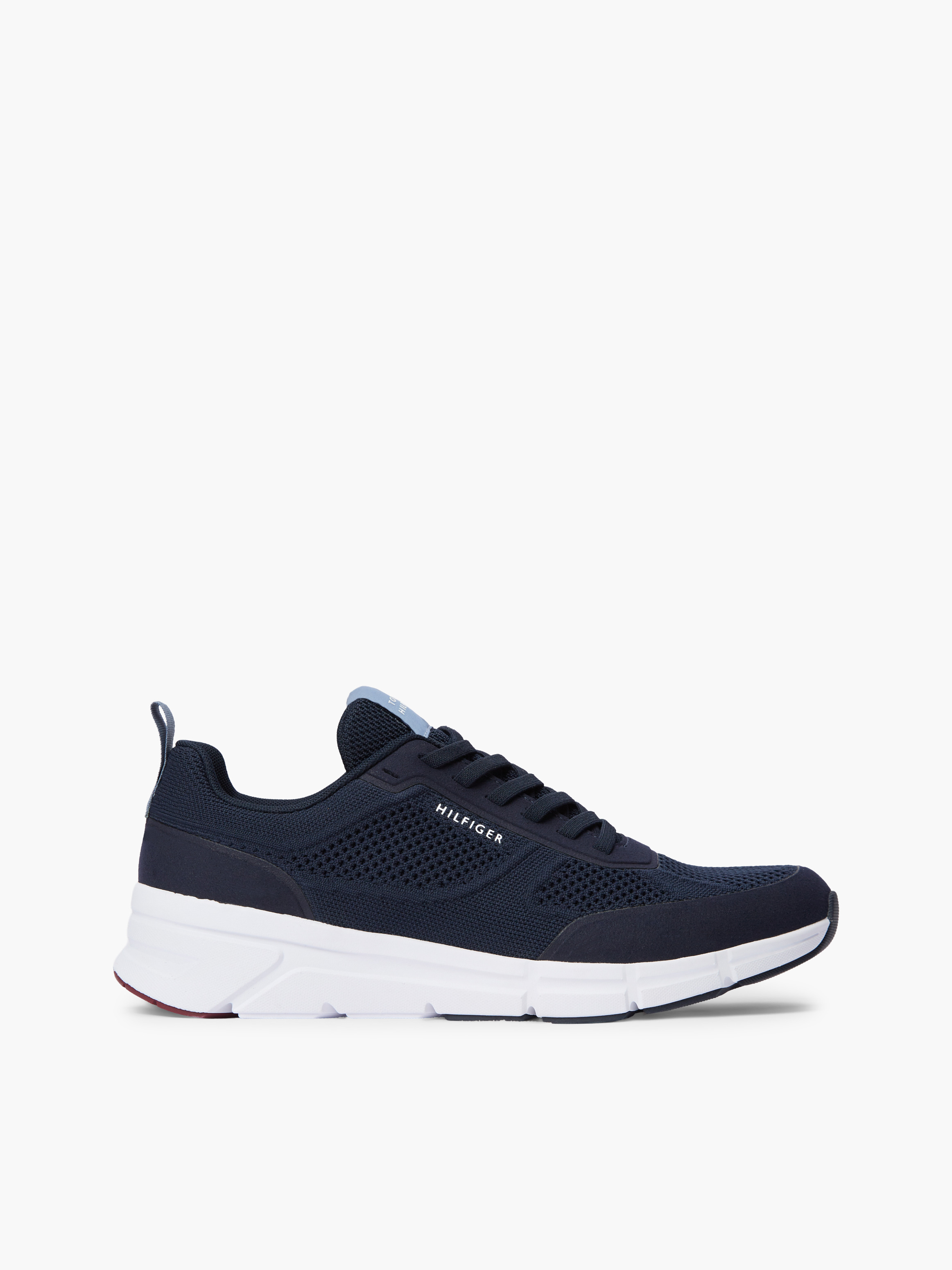 Logo Knit Trainers — Navy