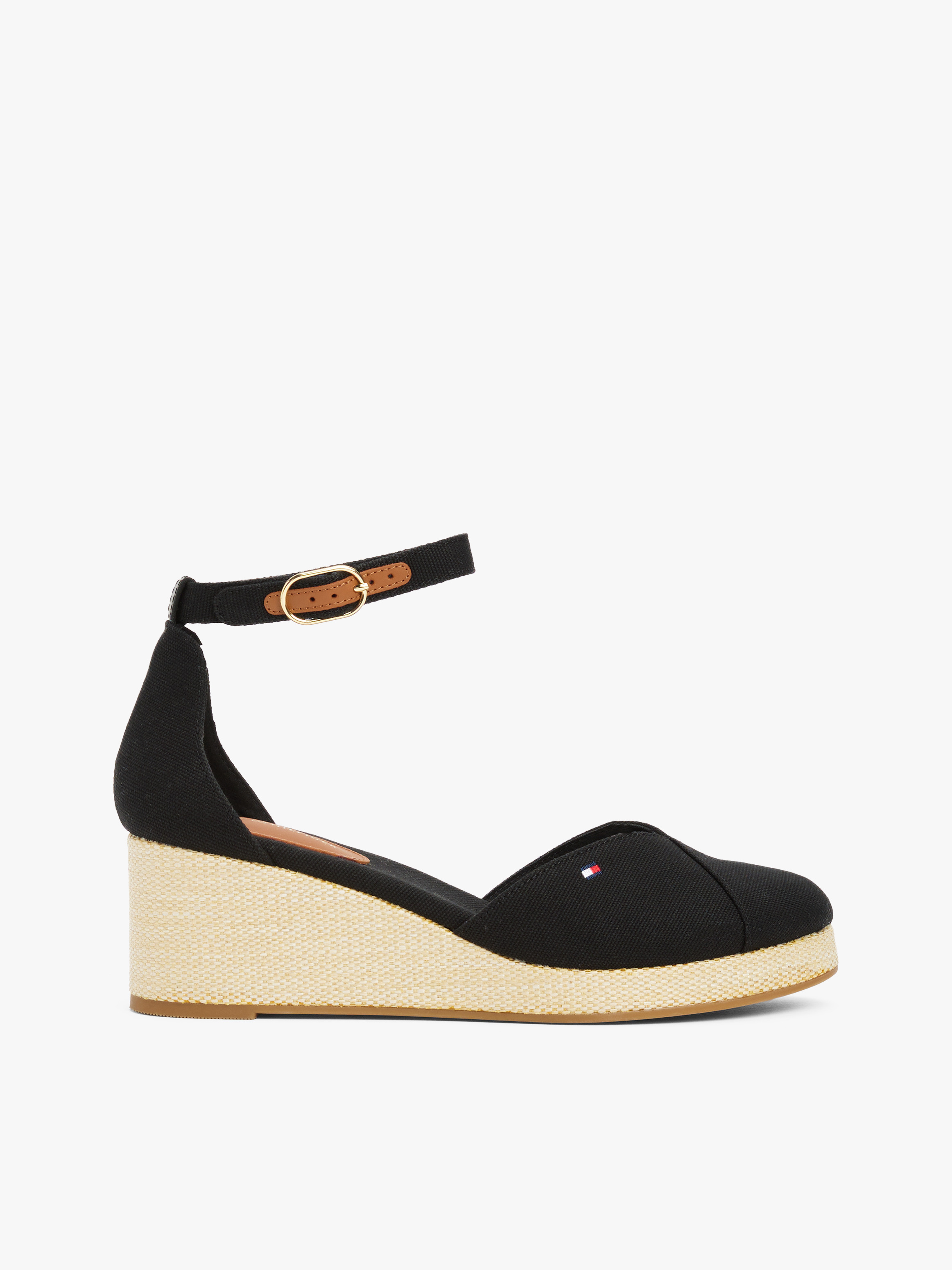 Canvas Espadrille Wedge Sandals