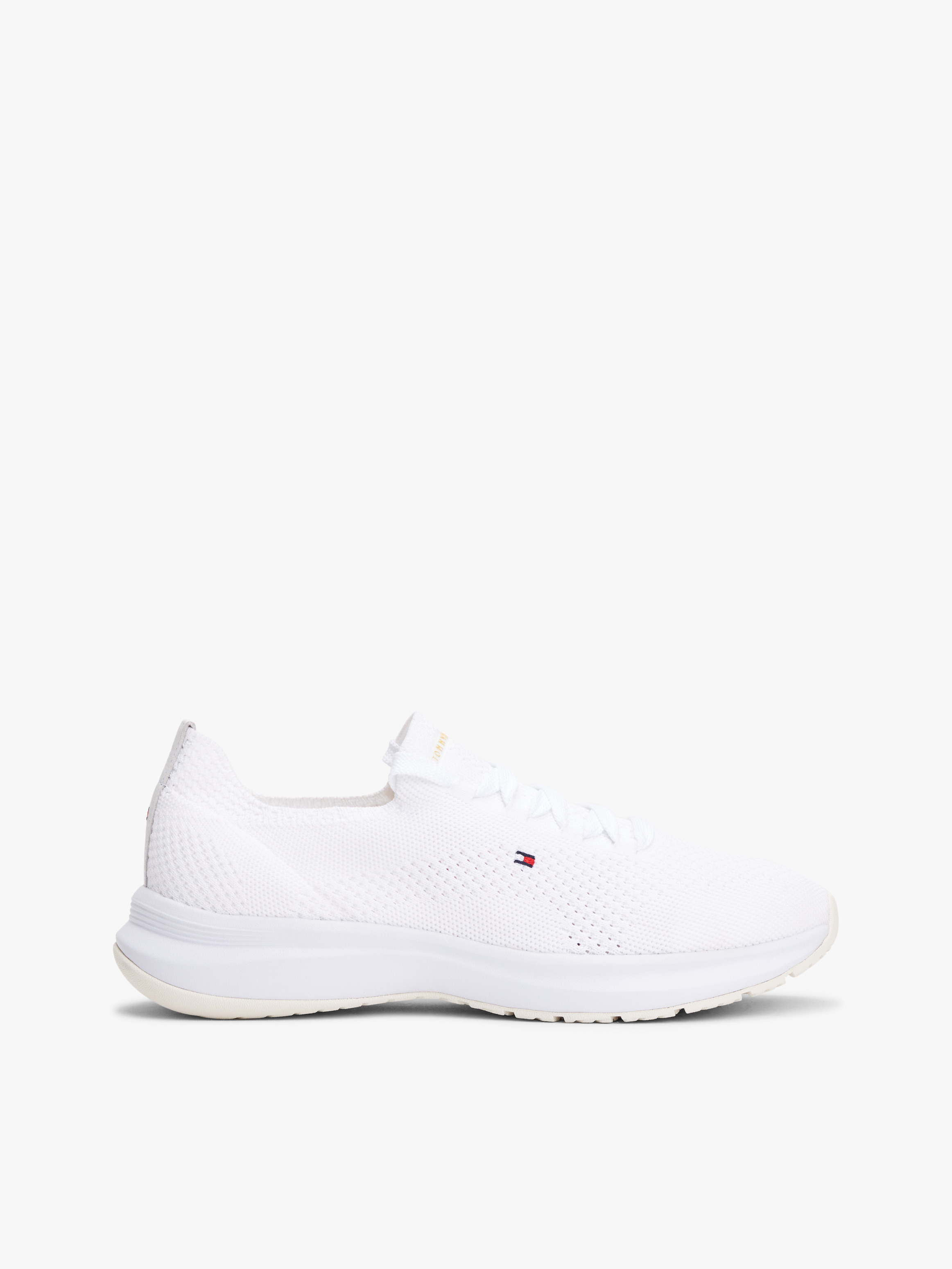 Flag Embroidery Knit Trainers