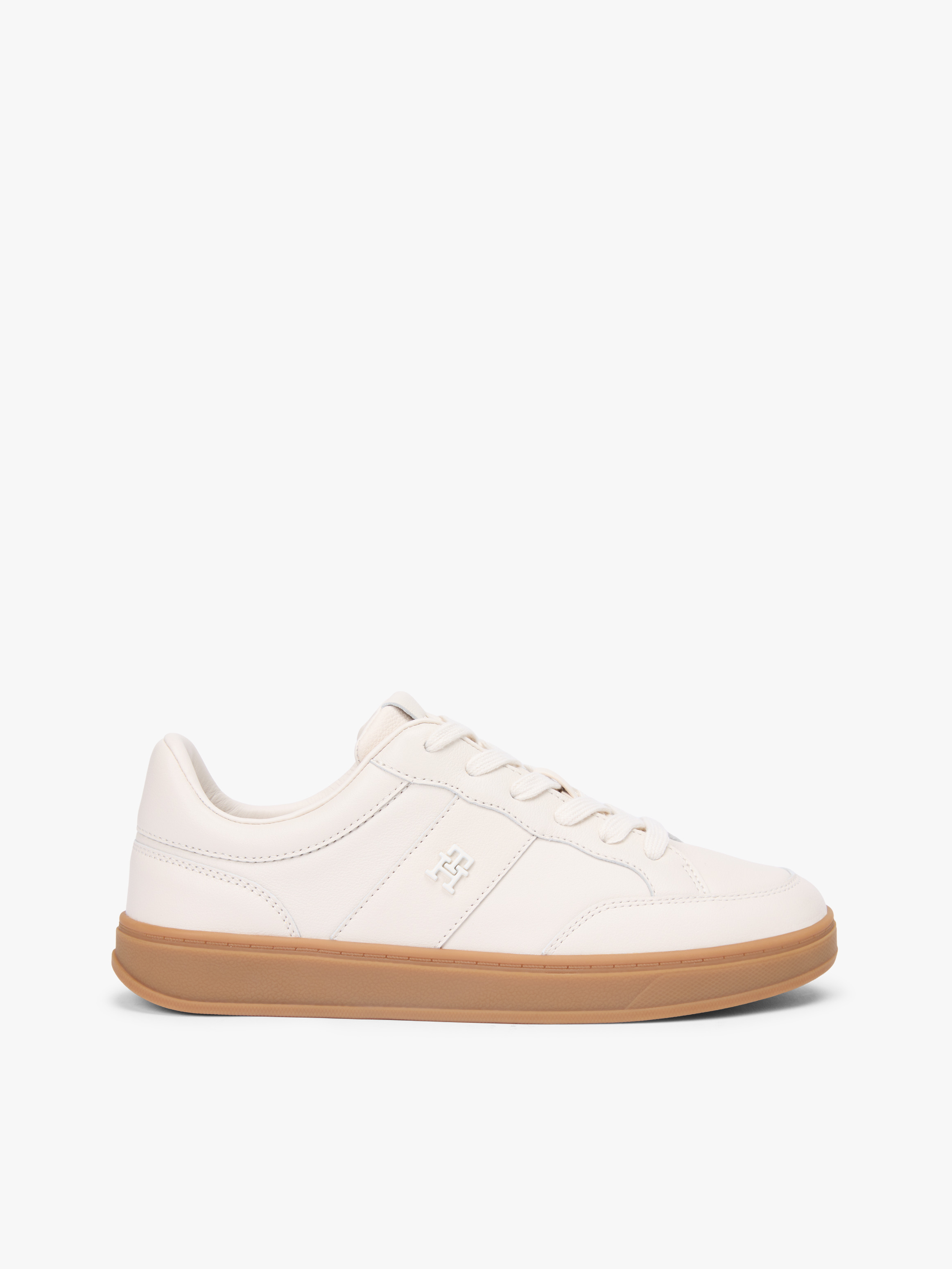 TH Monogram Leather Court Trainers