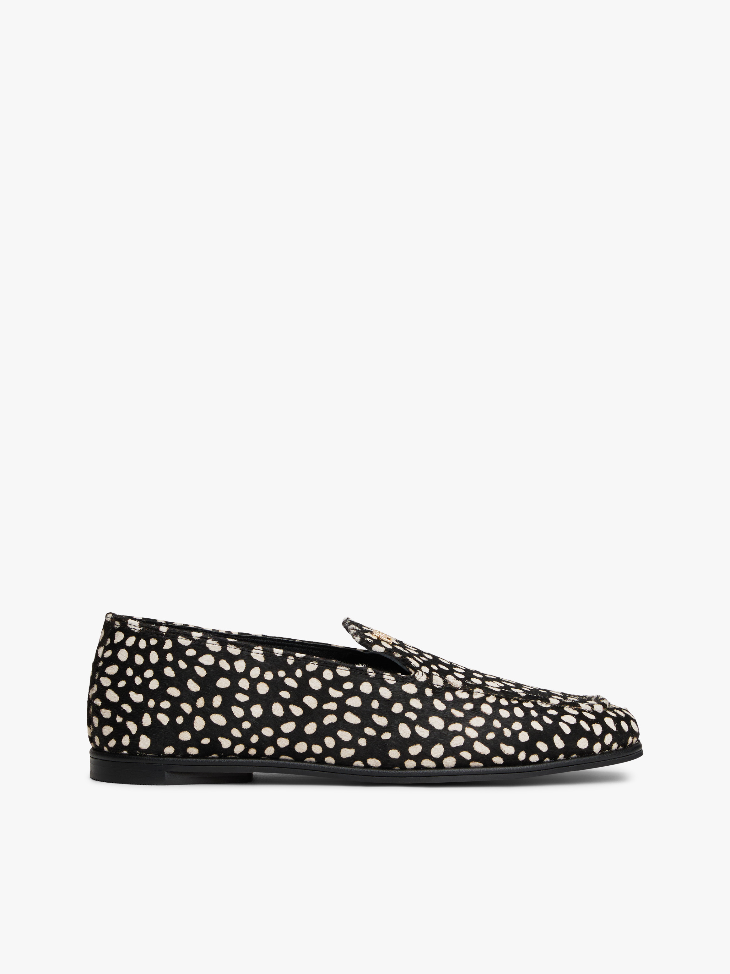 Snow Leopard Print Loafers