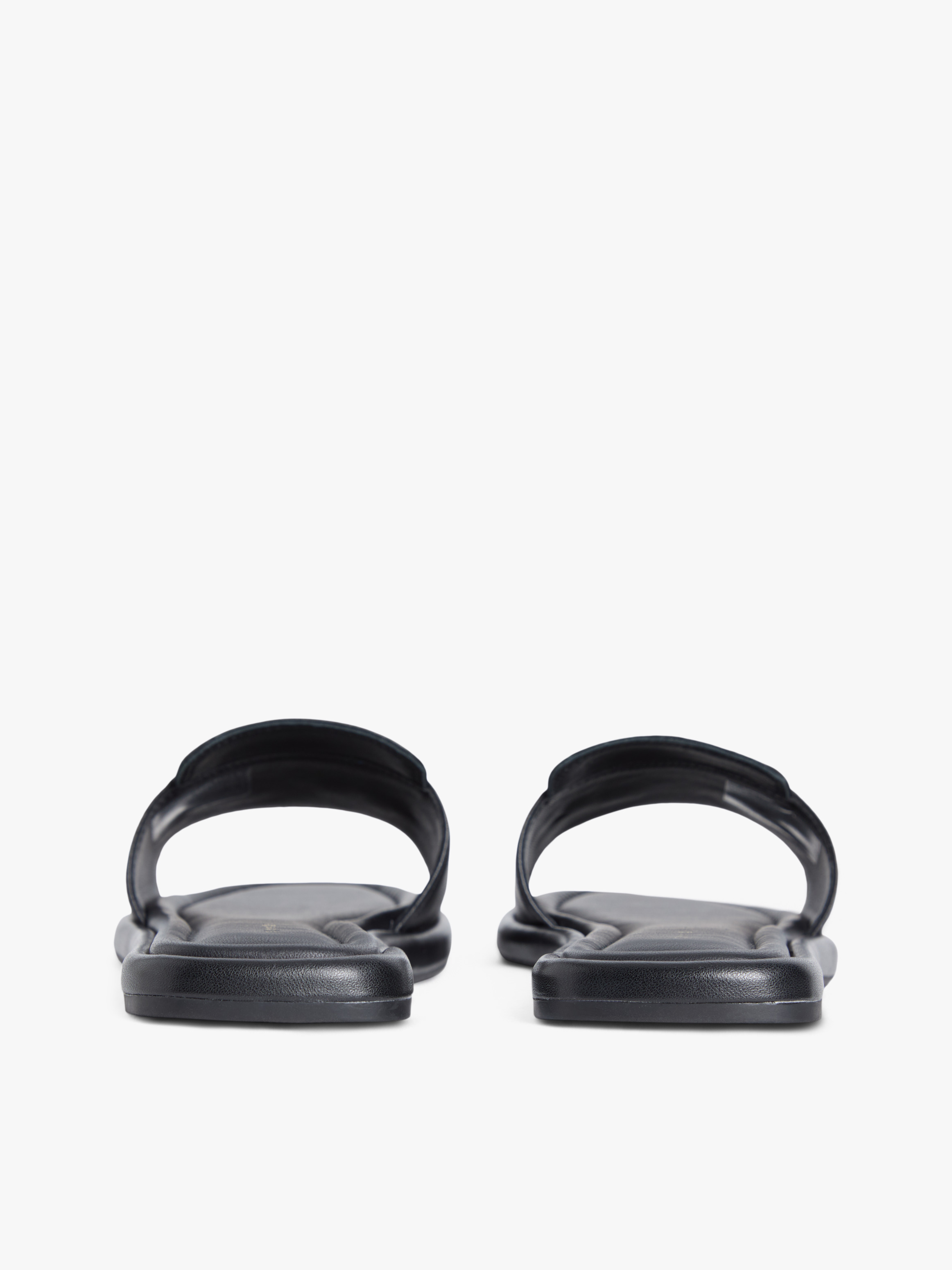 TH Monogram Horsebit Flat Leather Mules