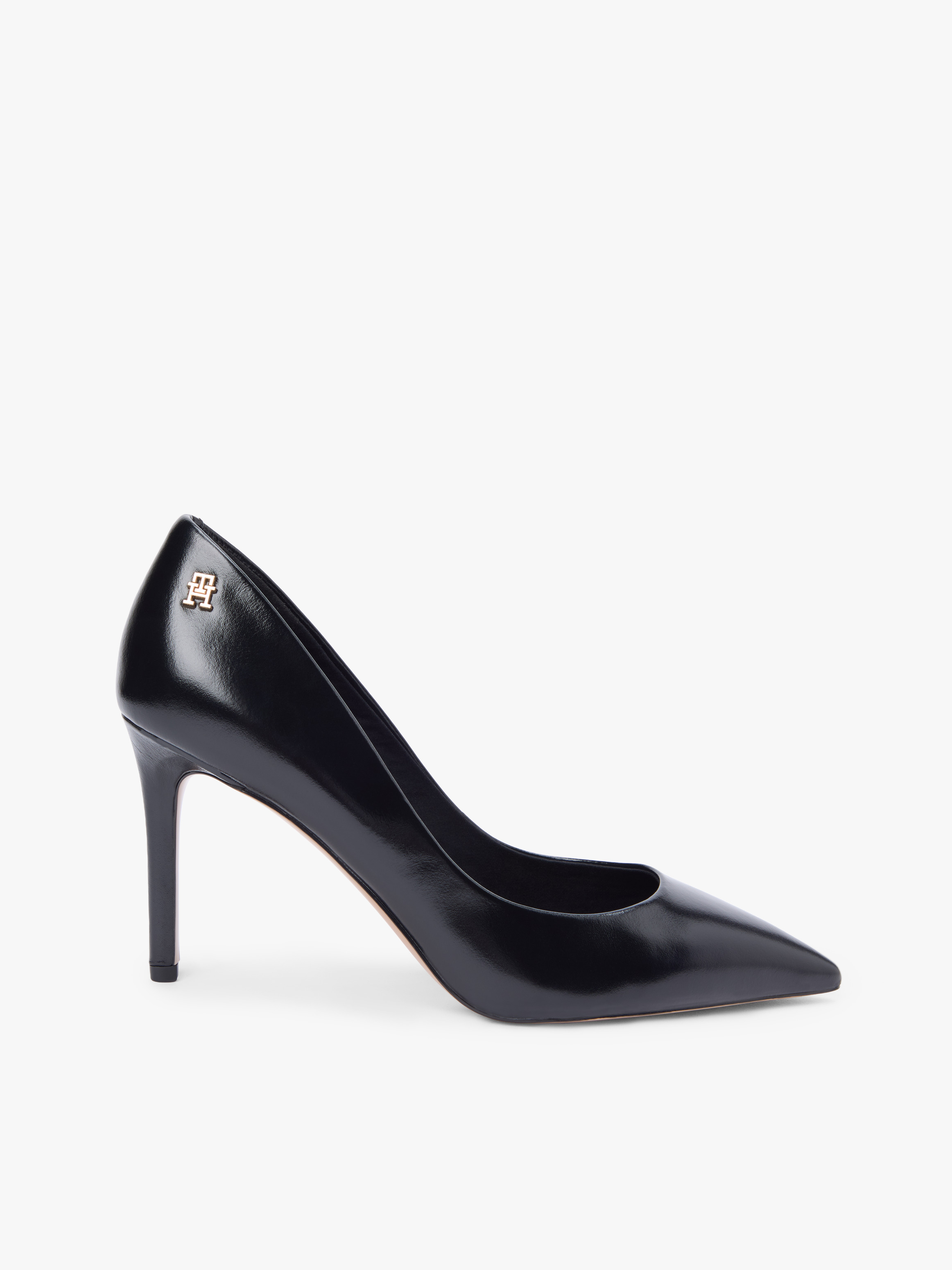 Leather Pointed Toe Stiletto Heels