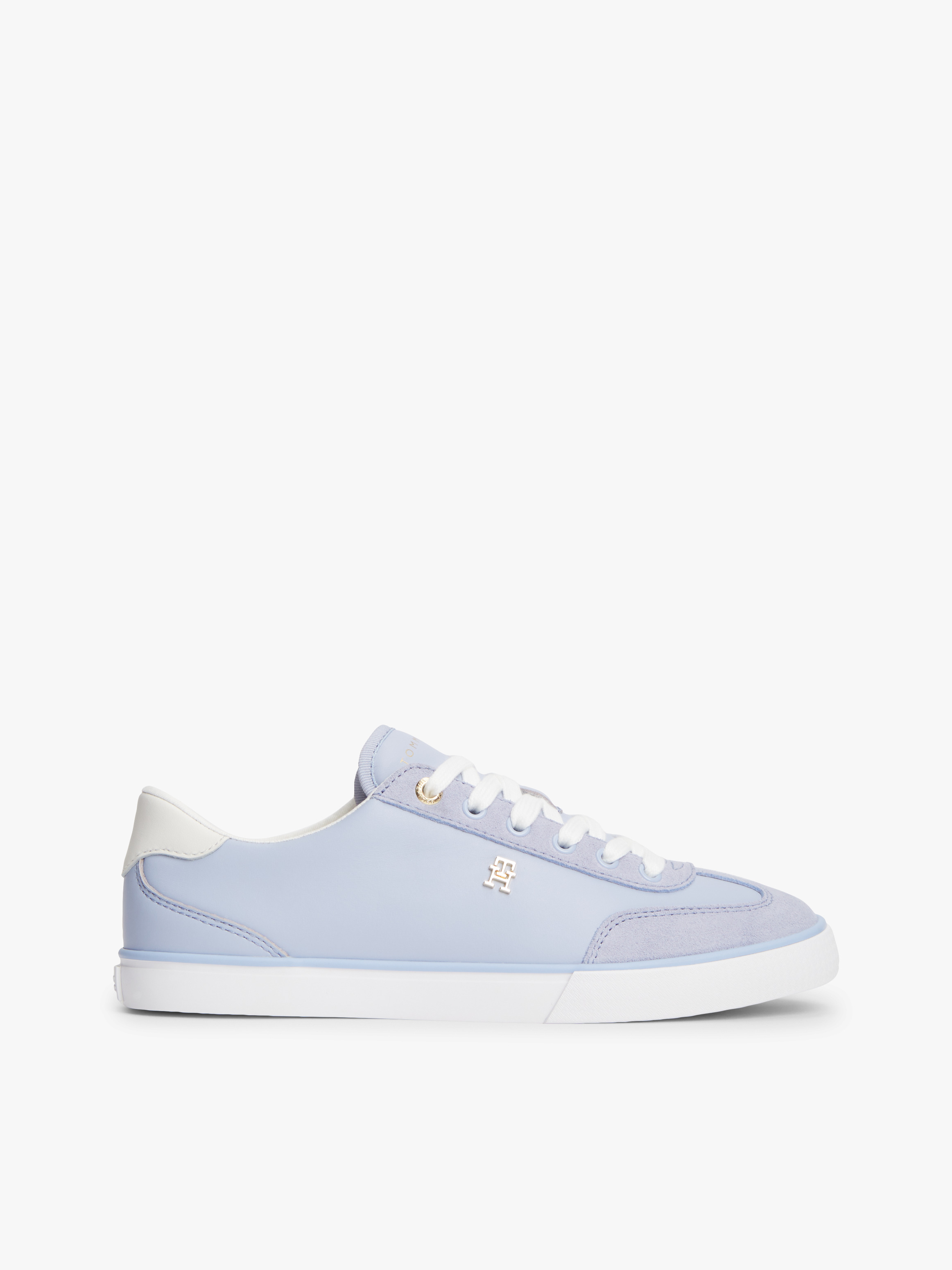 Leather TH Monogram Vulcanised Trainers — Blue