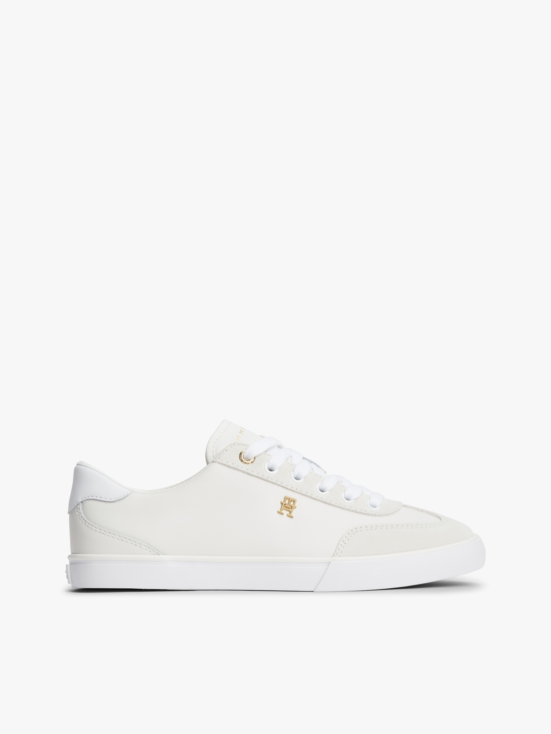 Leather TH Monogram Vulcanised Trainers — Off White