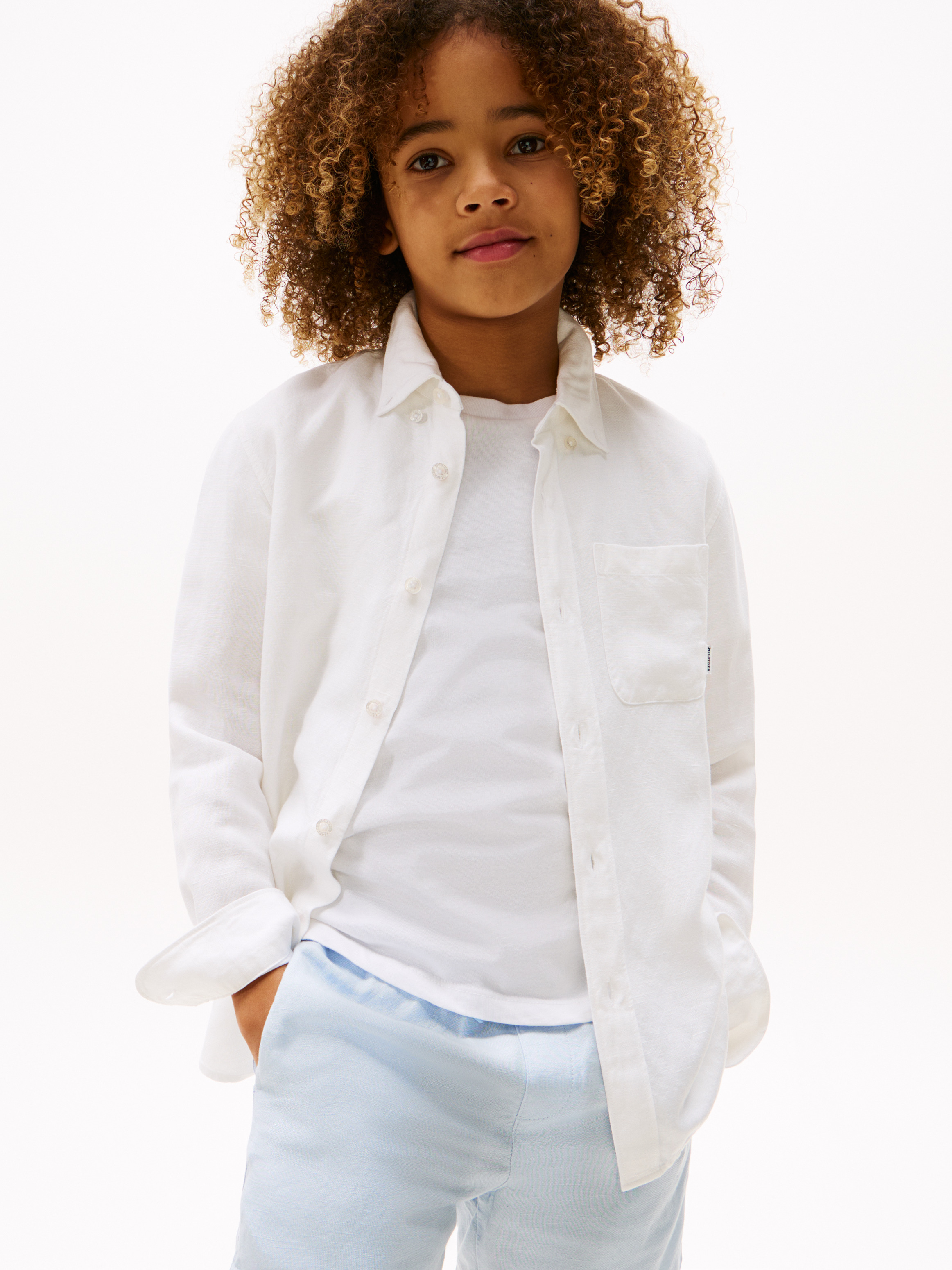 Regular Fit Linen Blend Shirt