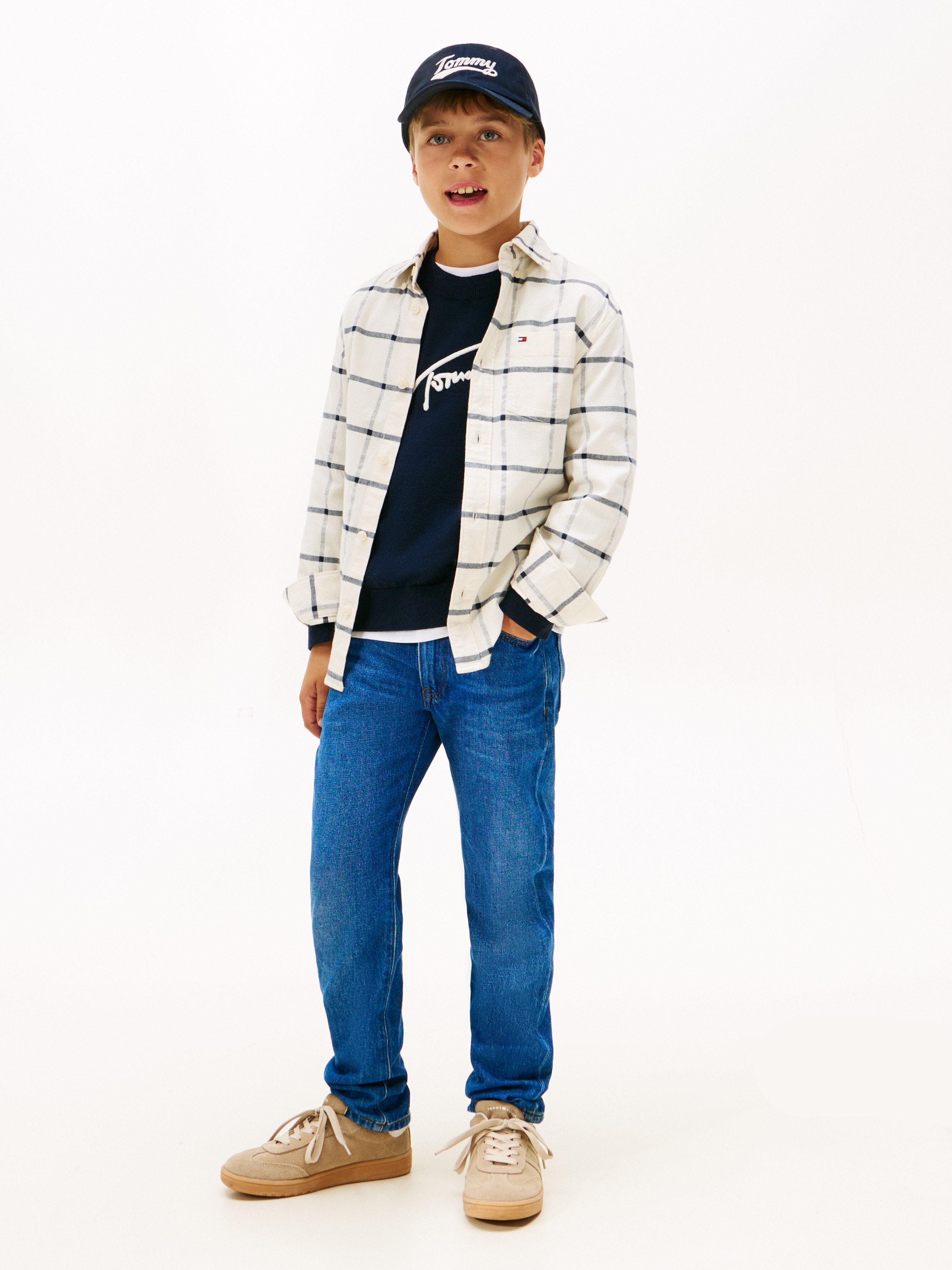 Dark Wash Straight Leg Jeans