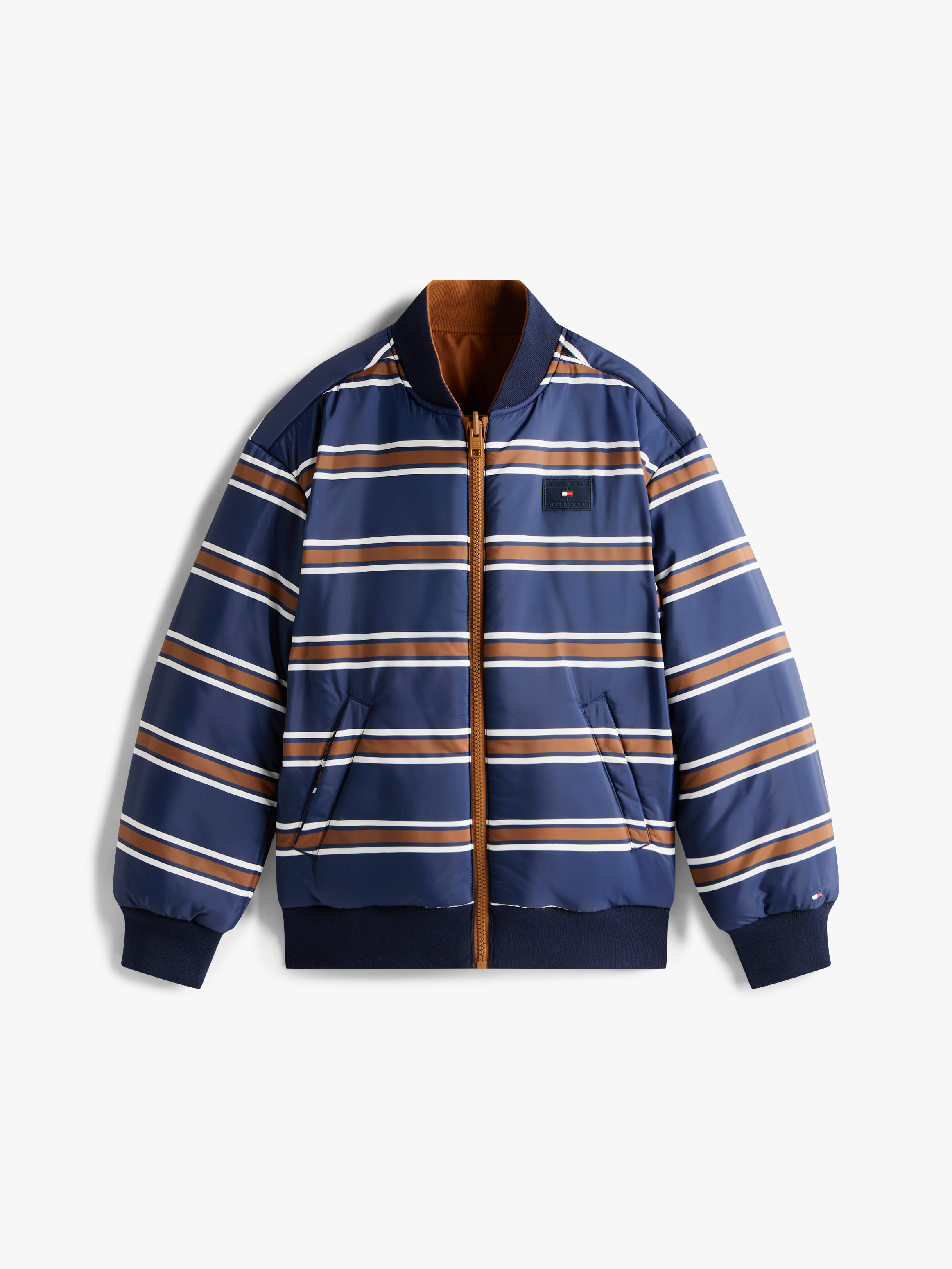 Varsity Reversible Relaxed Bomber Jacket