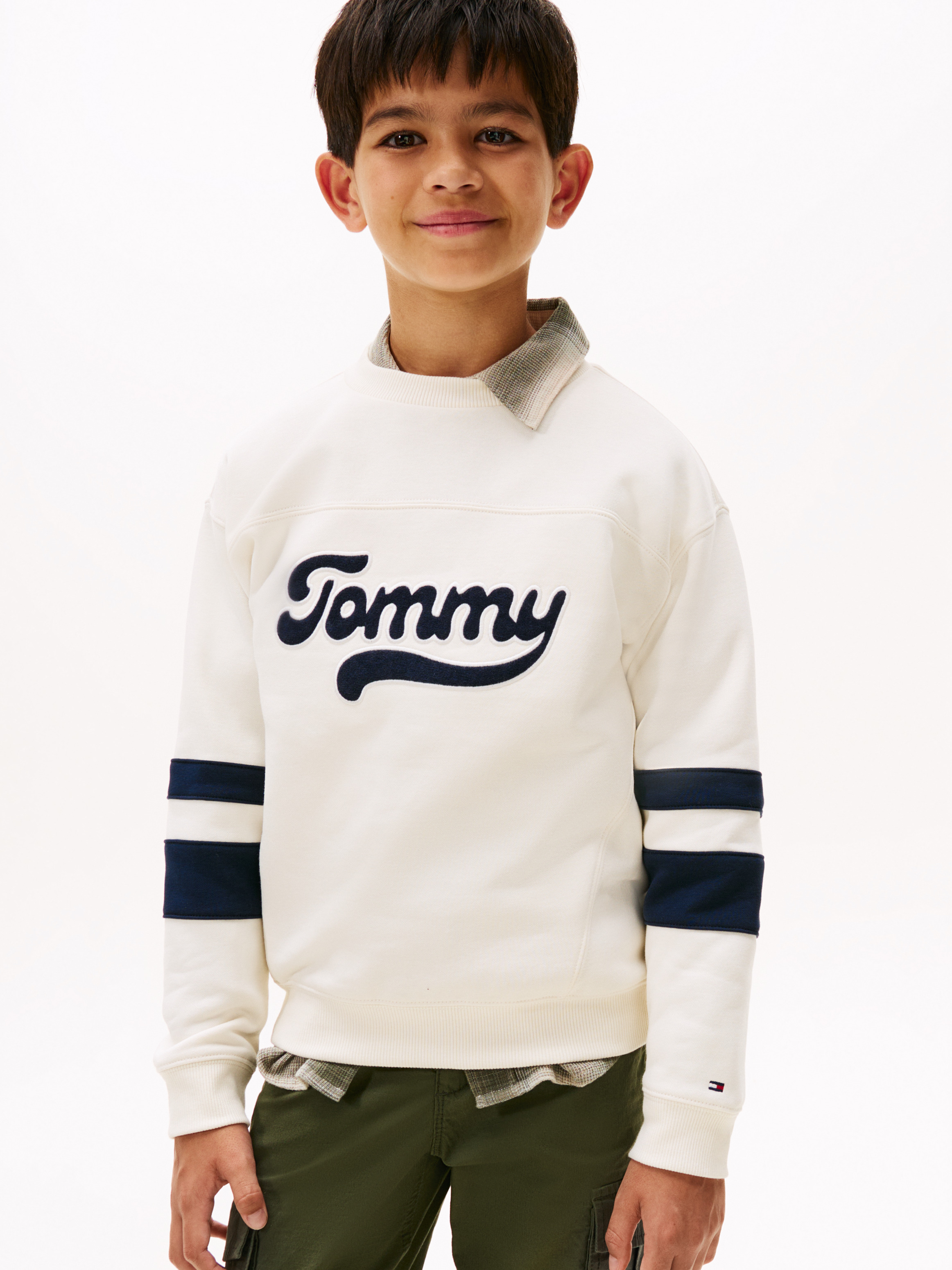 Varsity Back Logo Color-Blocked Sweatshirt