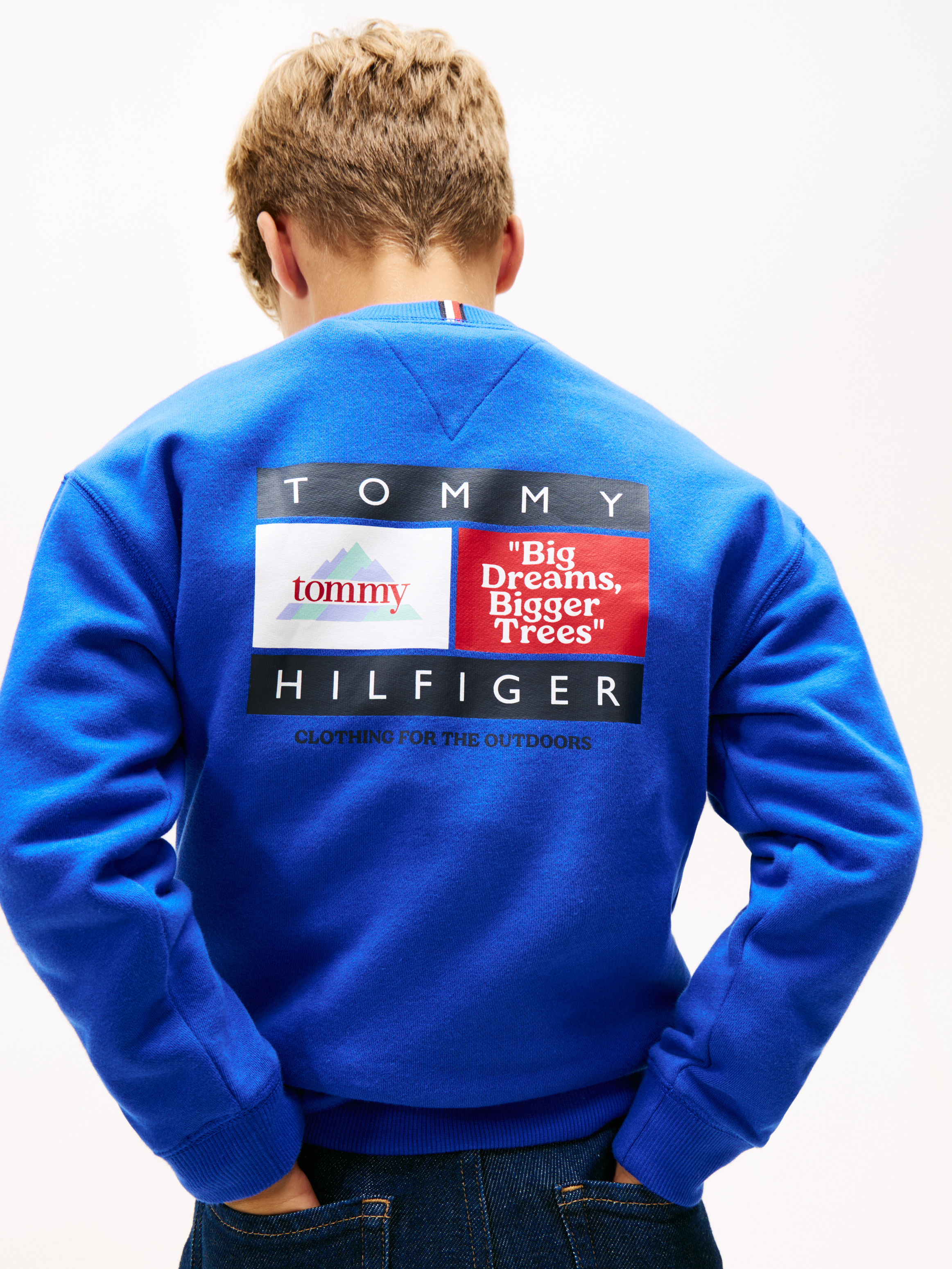 Varsity Mixed Graphic Crew Neck Sweatshirt