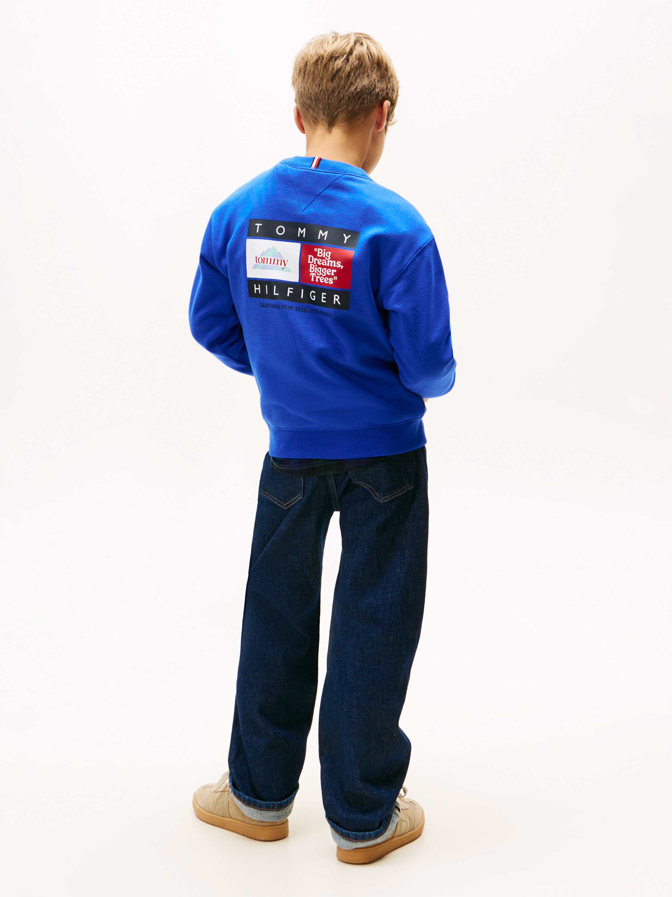 Varsity Mixed Graphic Crew Neck Sweatshirt