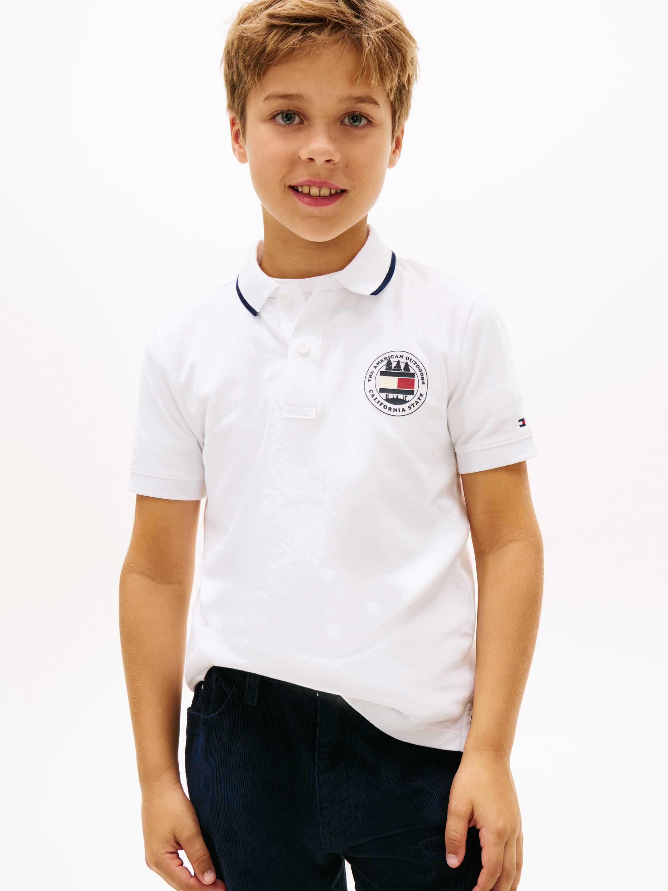 Graphic Polo Ss Short Sleeve Polo T-Shirt