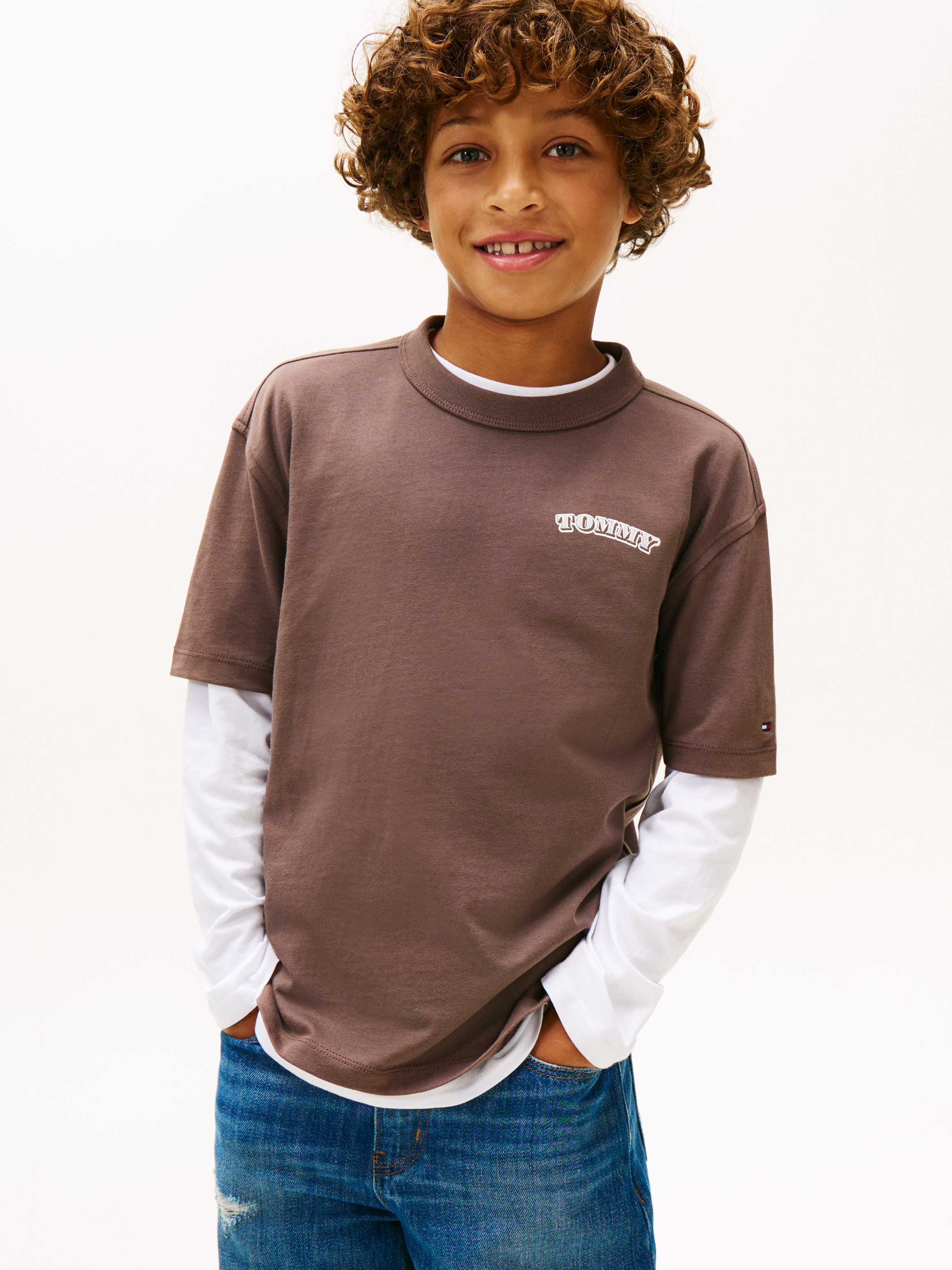Textured Back Logo Jersey T-Shirt
