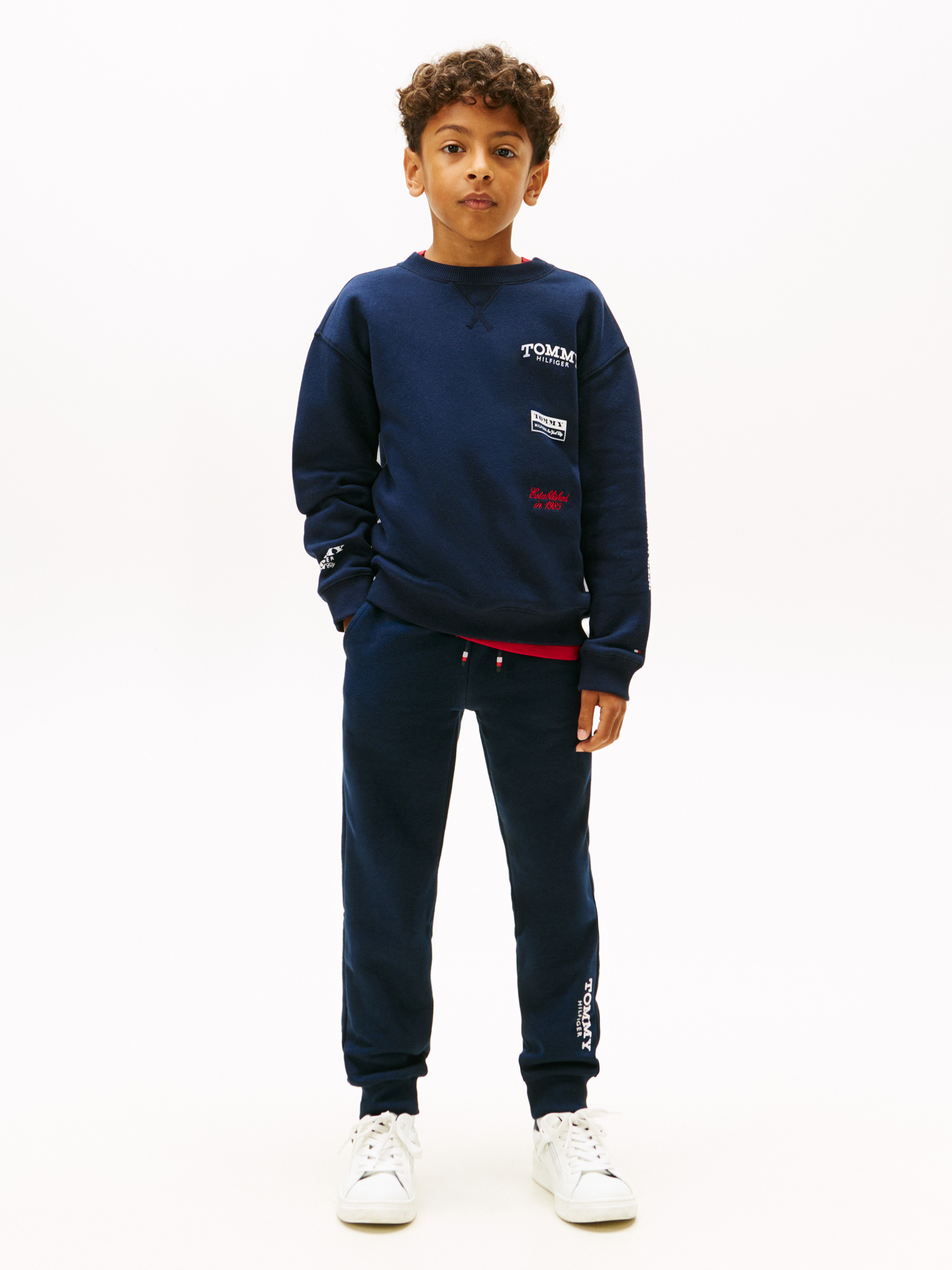 Logo Print Brushed Fleece Joggers