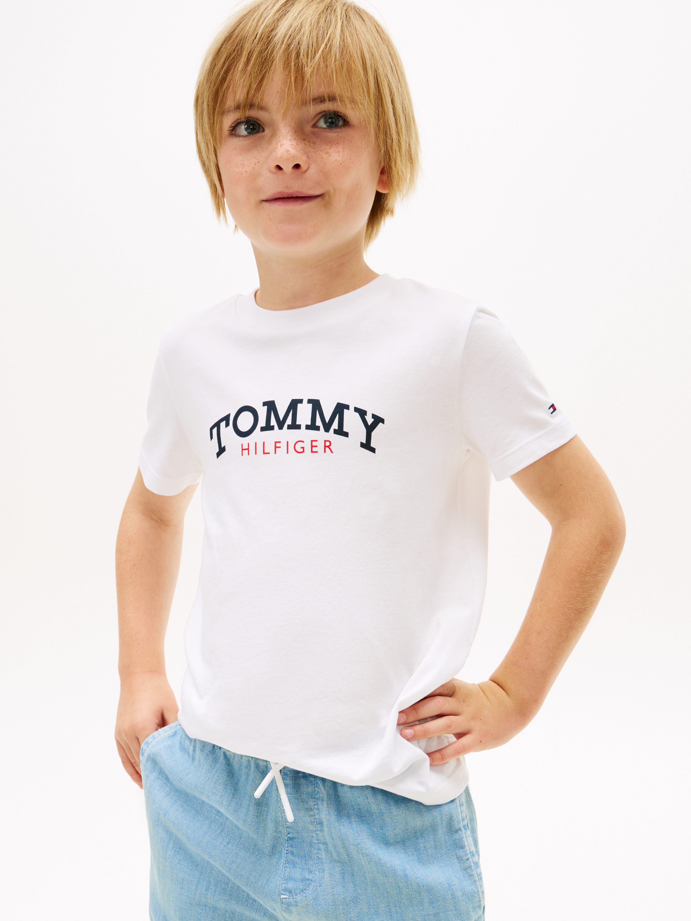 Logo Crew Neck Jersey T-Shirt