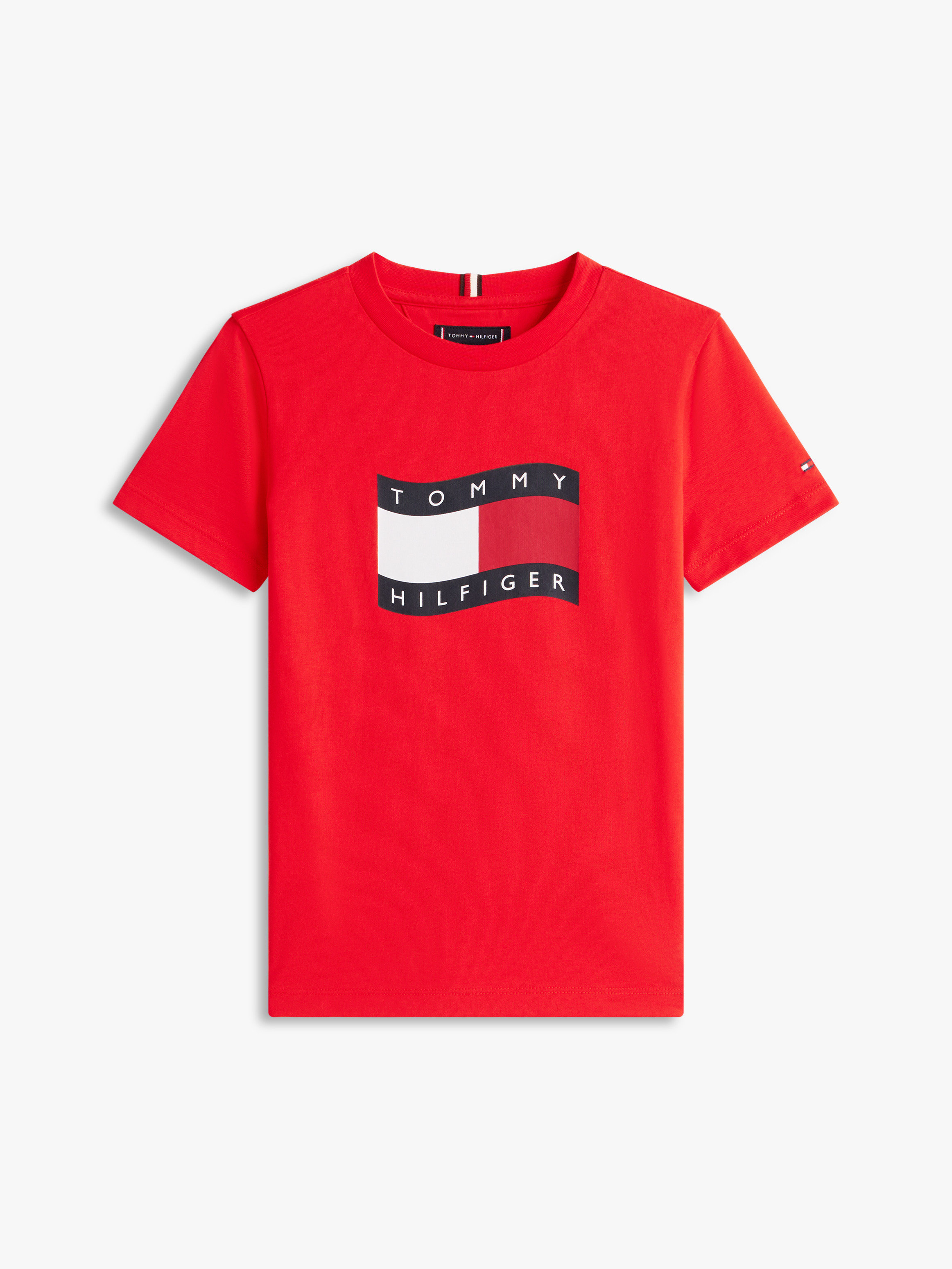 Wavy Flag Jersey Crew Neck T-Shirt