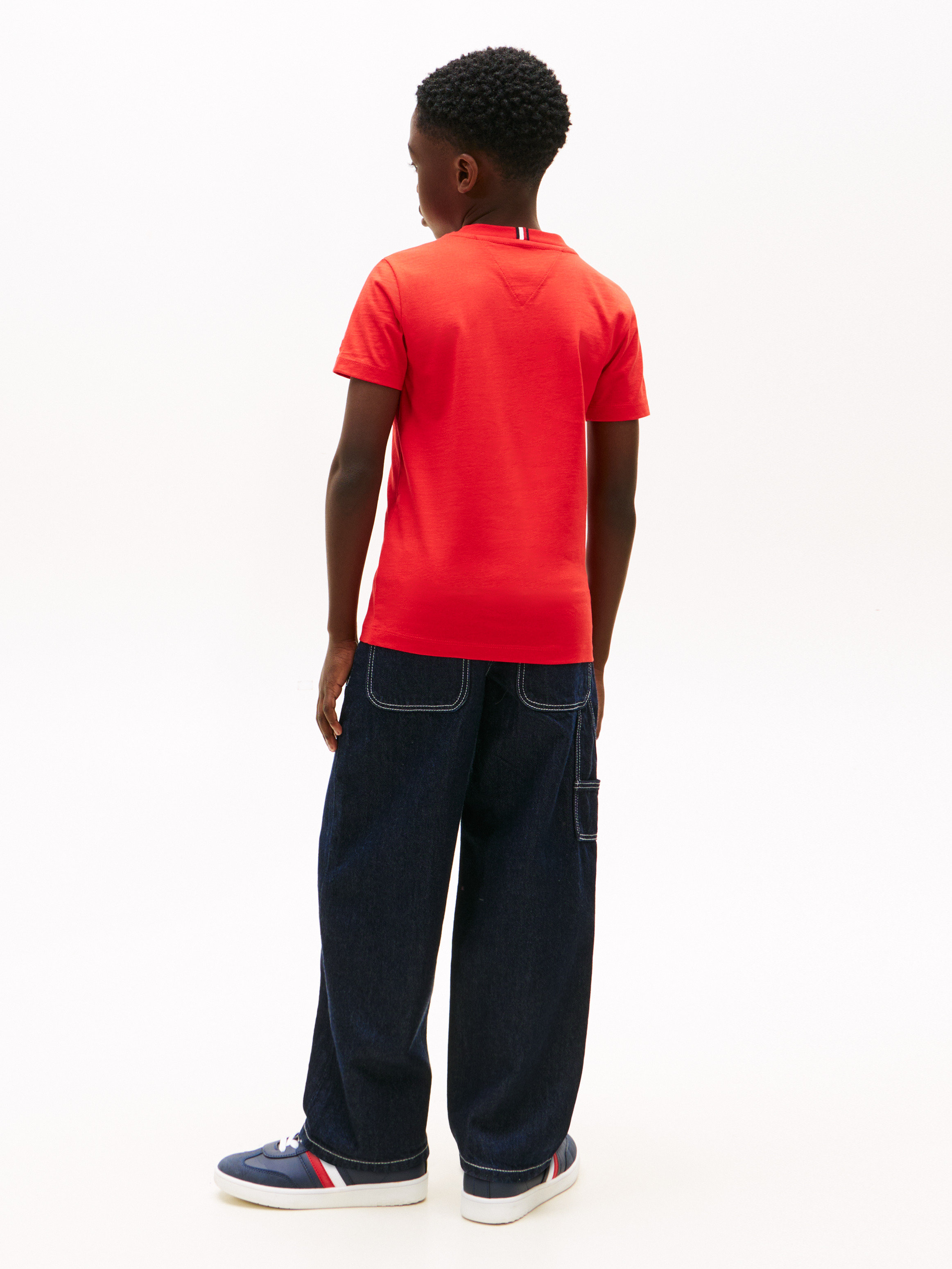 Wavy Flag Jersey Crew Neck T-Shirt