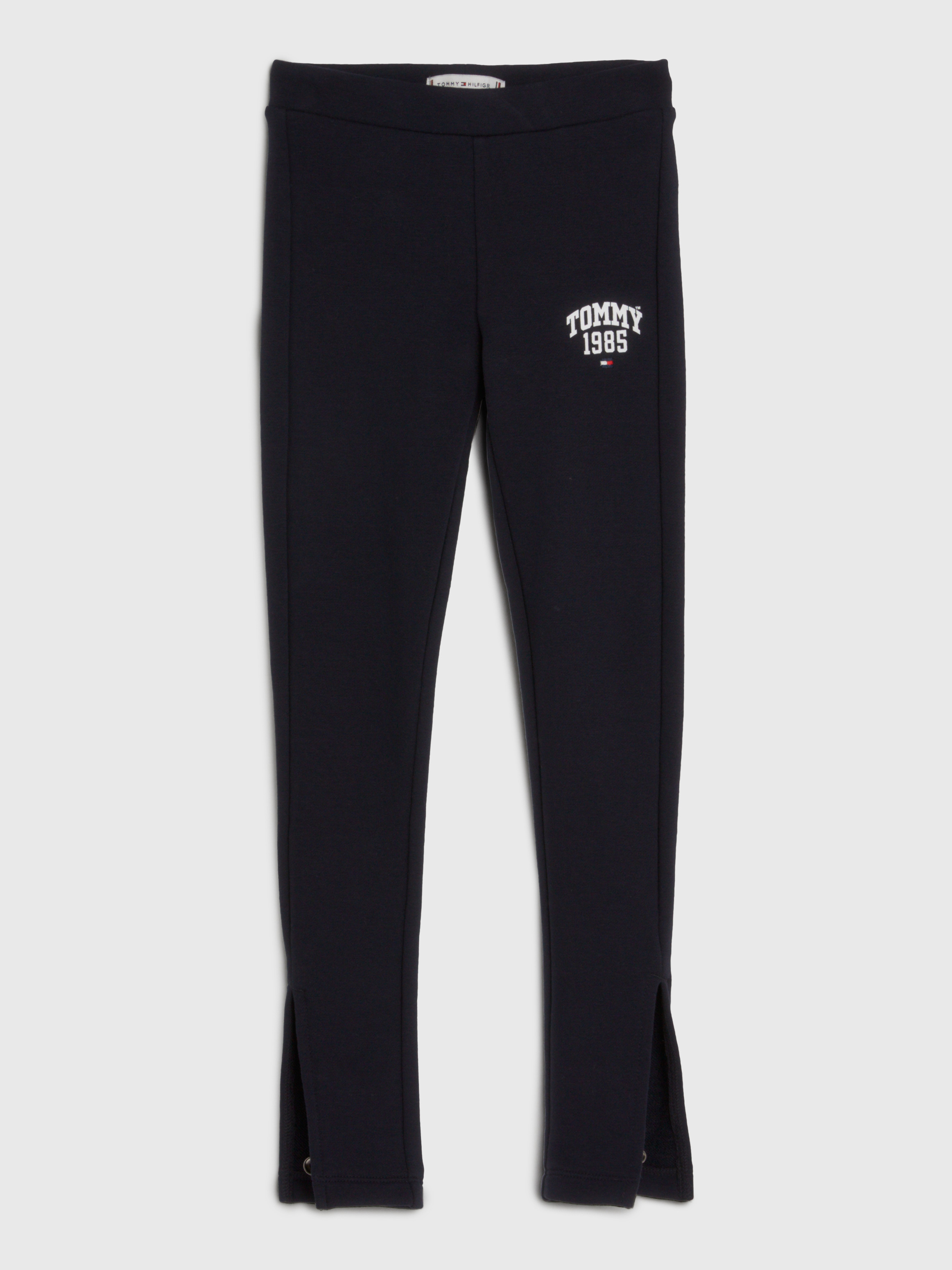 Varsity Split Hem Full Length Leggings