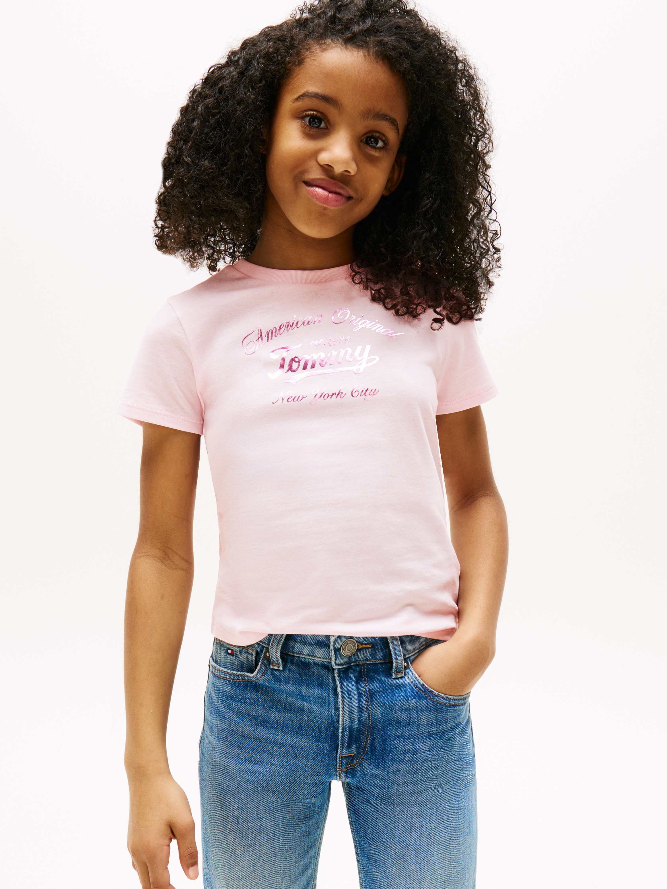 Metallic Logo Slim T-Shirt
