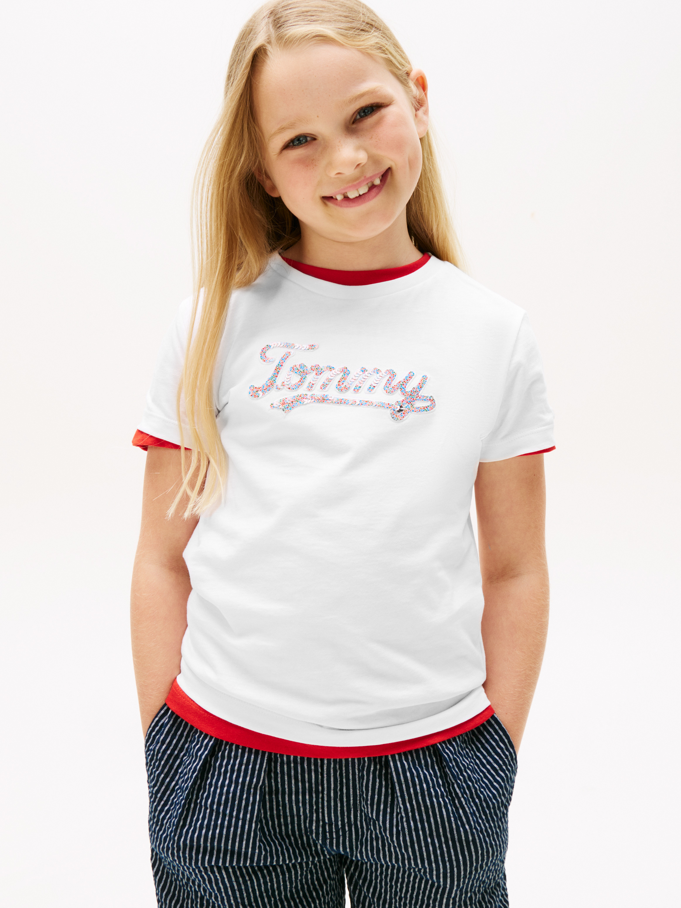 Regular Fit Sequin Short Sleeve T-Shirt